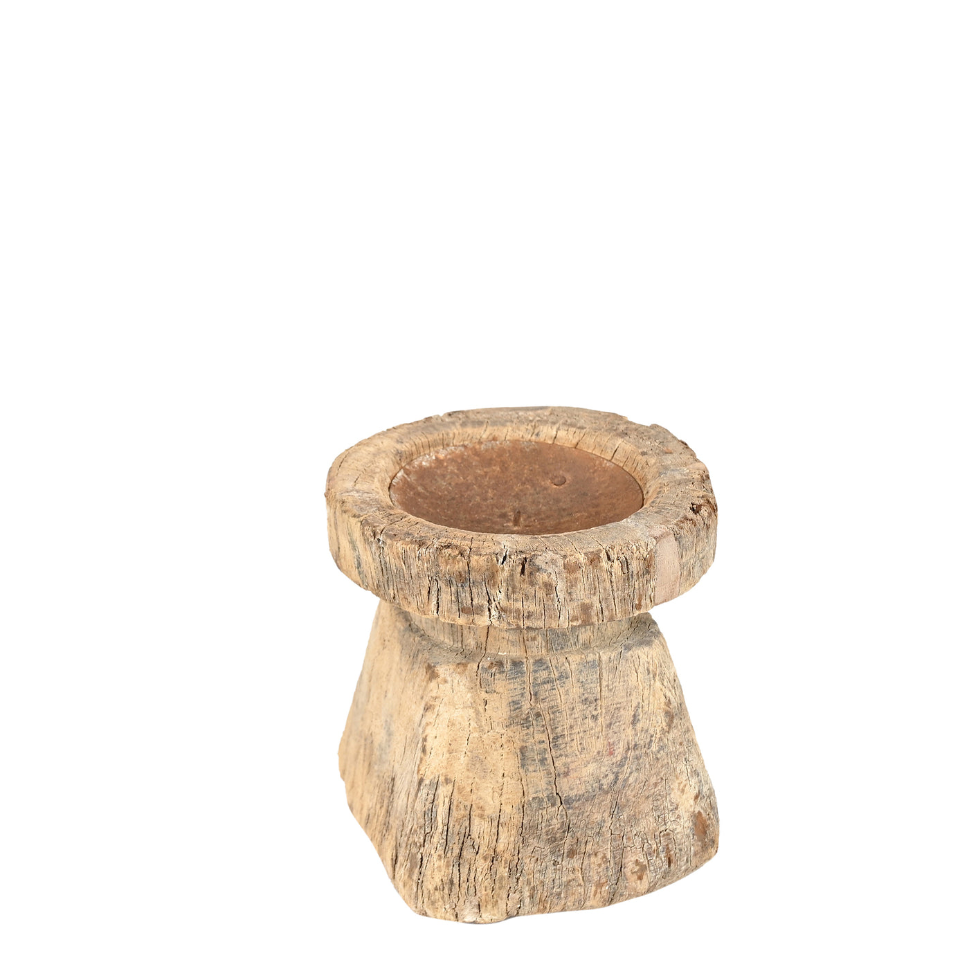 Bijani - Wooden candlestick n ° 24