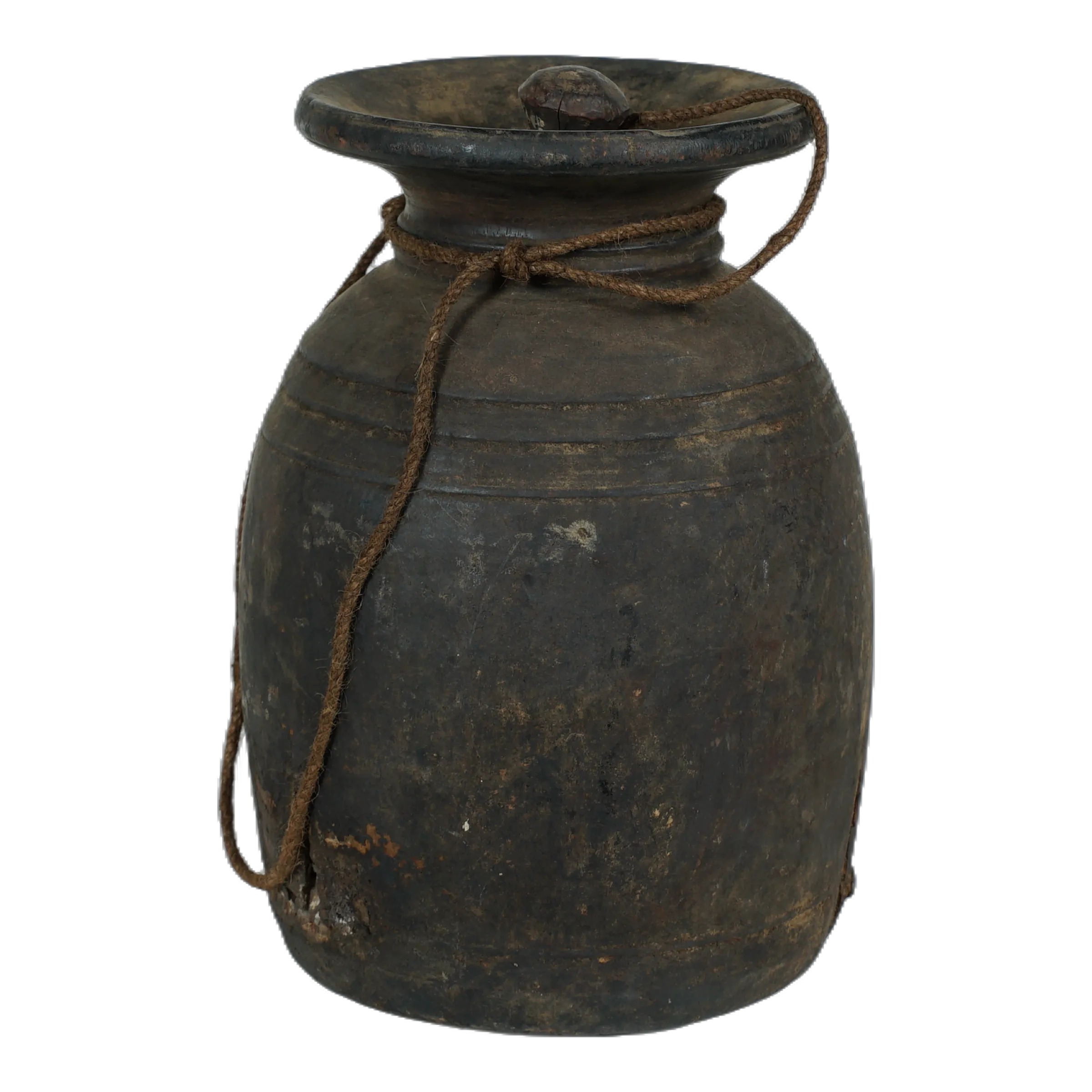 Tosh - Grand pot de l'Himachal en bois n°57