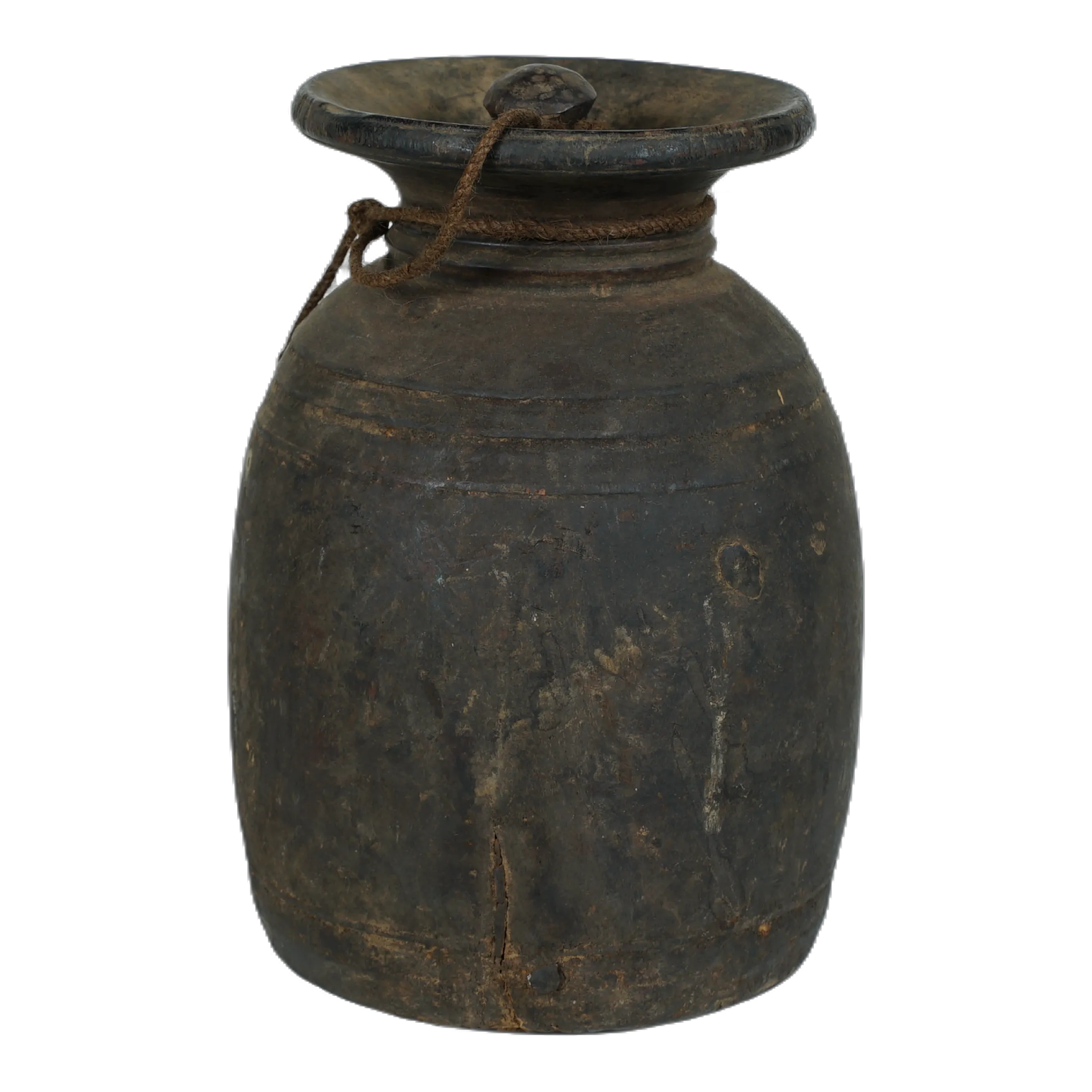 Tosh - Grand pot de l'Himachal en bois n°57 - vue 2