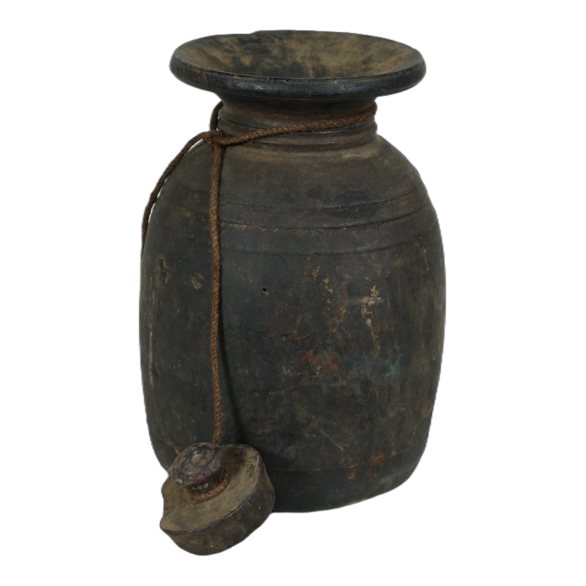 Tosh - Grand pot de l'Himachal en bois n°57 - vue 4