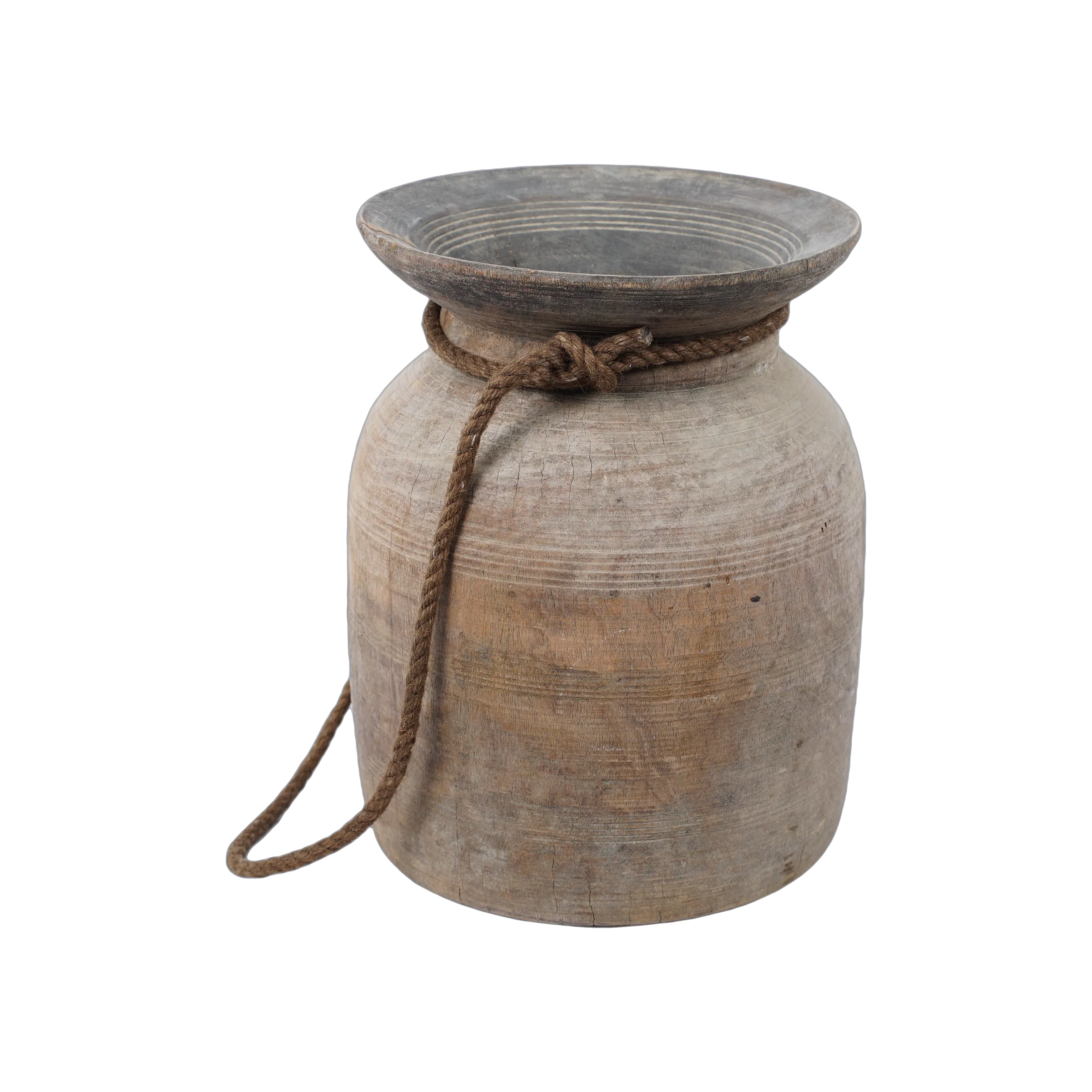 Tosh - Pot ancien en bois n°11 - vue 2