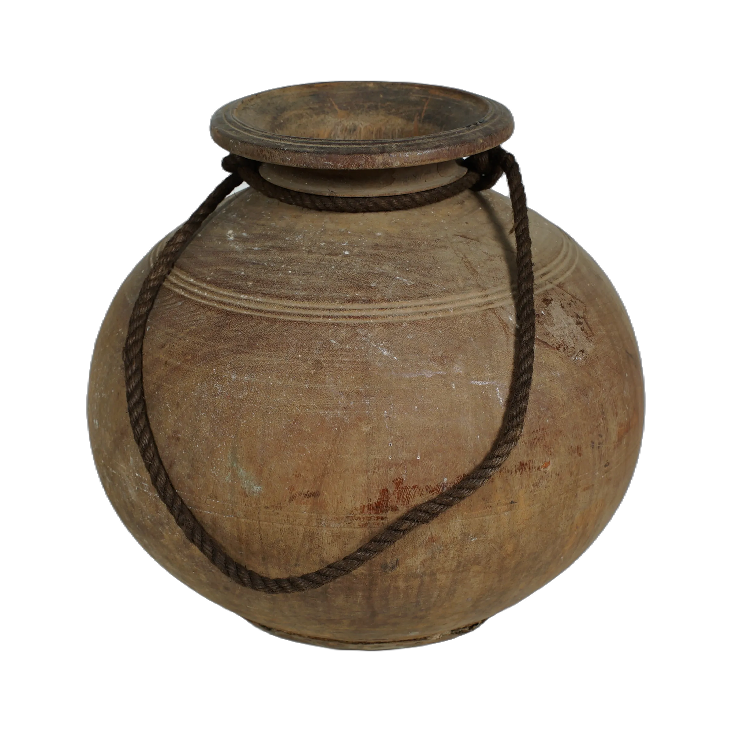 Tosh - Pot ancien en bois n°1 - vue 4