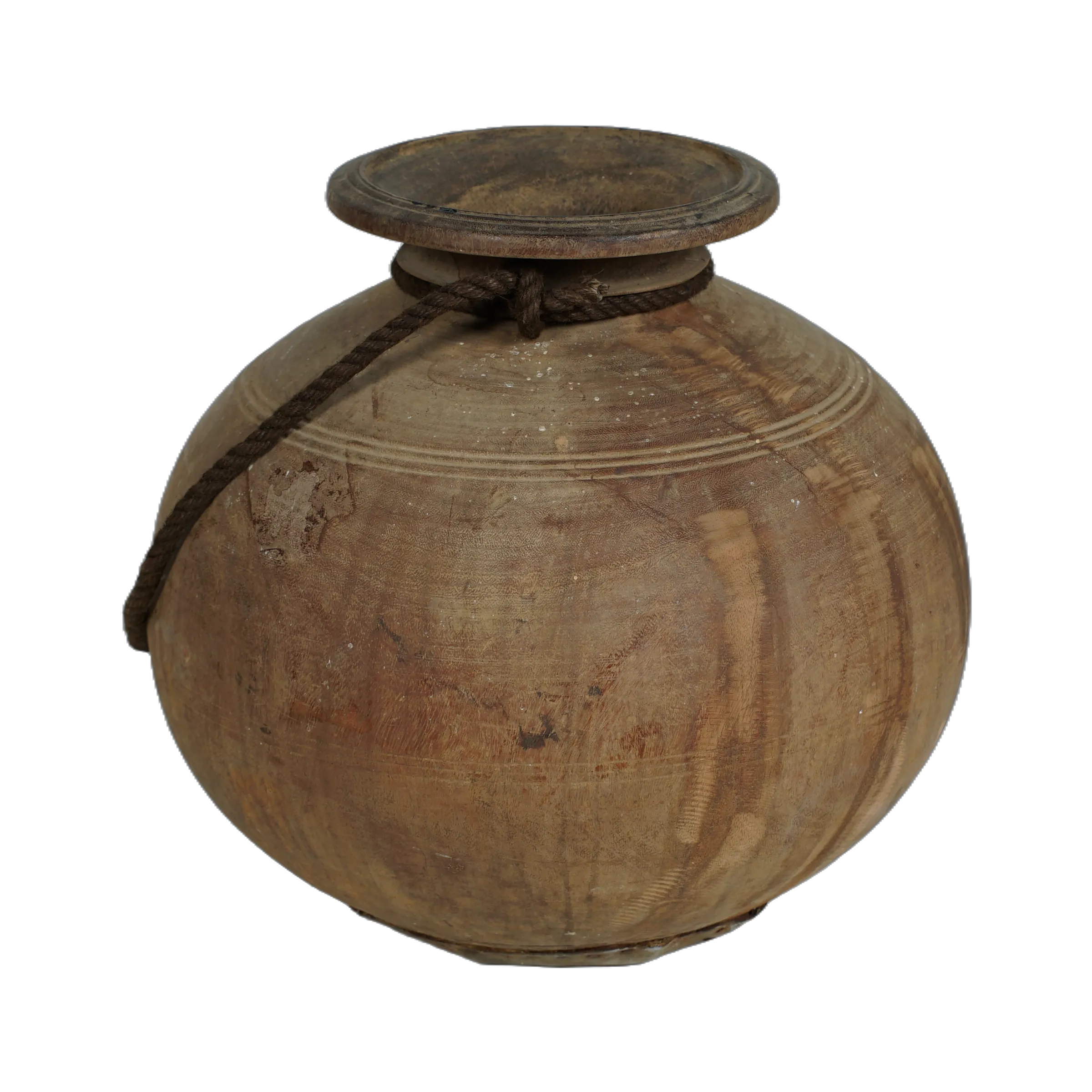 Tosh - Pot ancien en bois n°1 - vue 5