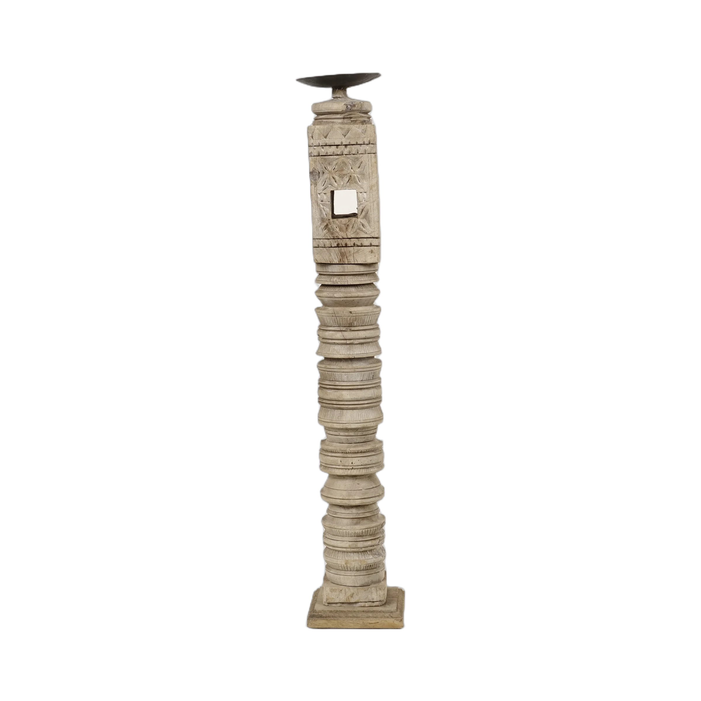 Rajvansh - Bougeoir en bois n°4