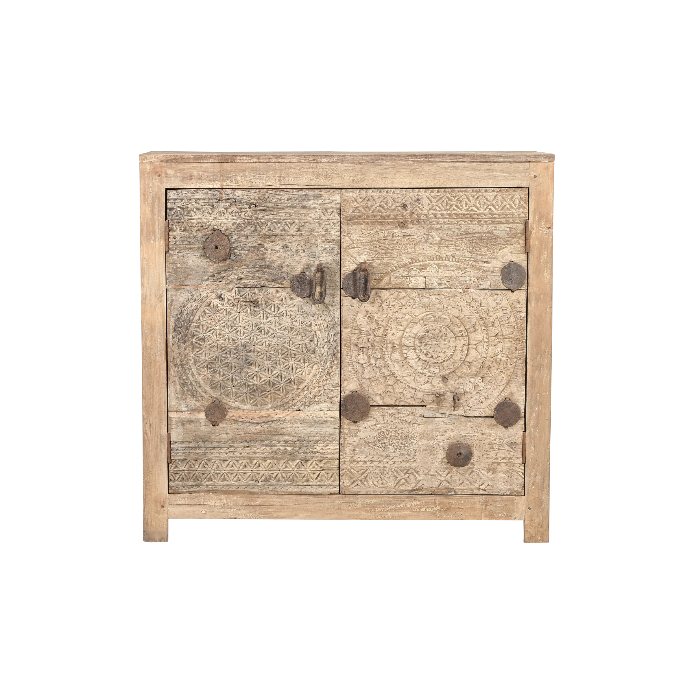 Mandala - Buffet avec portes indiennes anciennes n°1