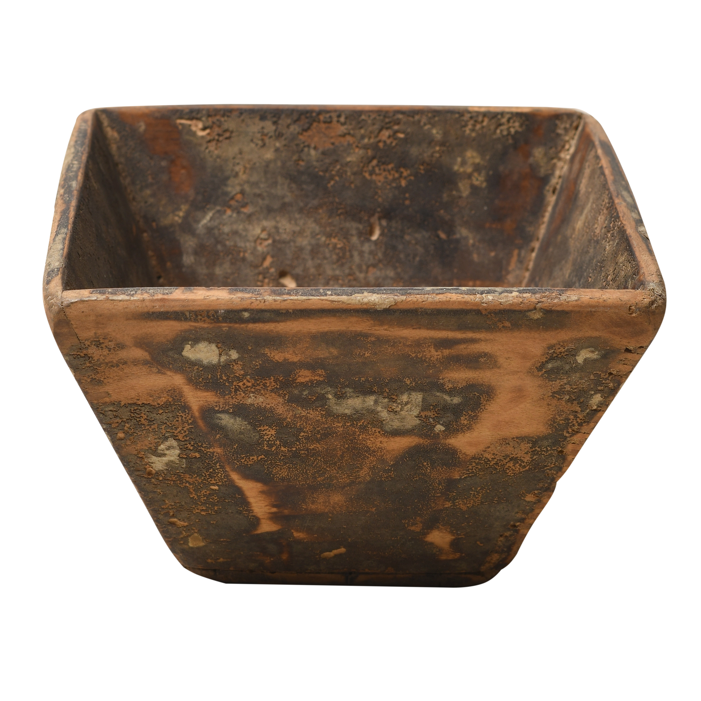 Jian - Panier carré en pin ancien n°17