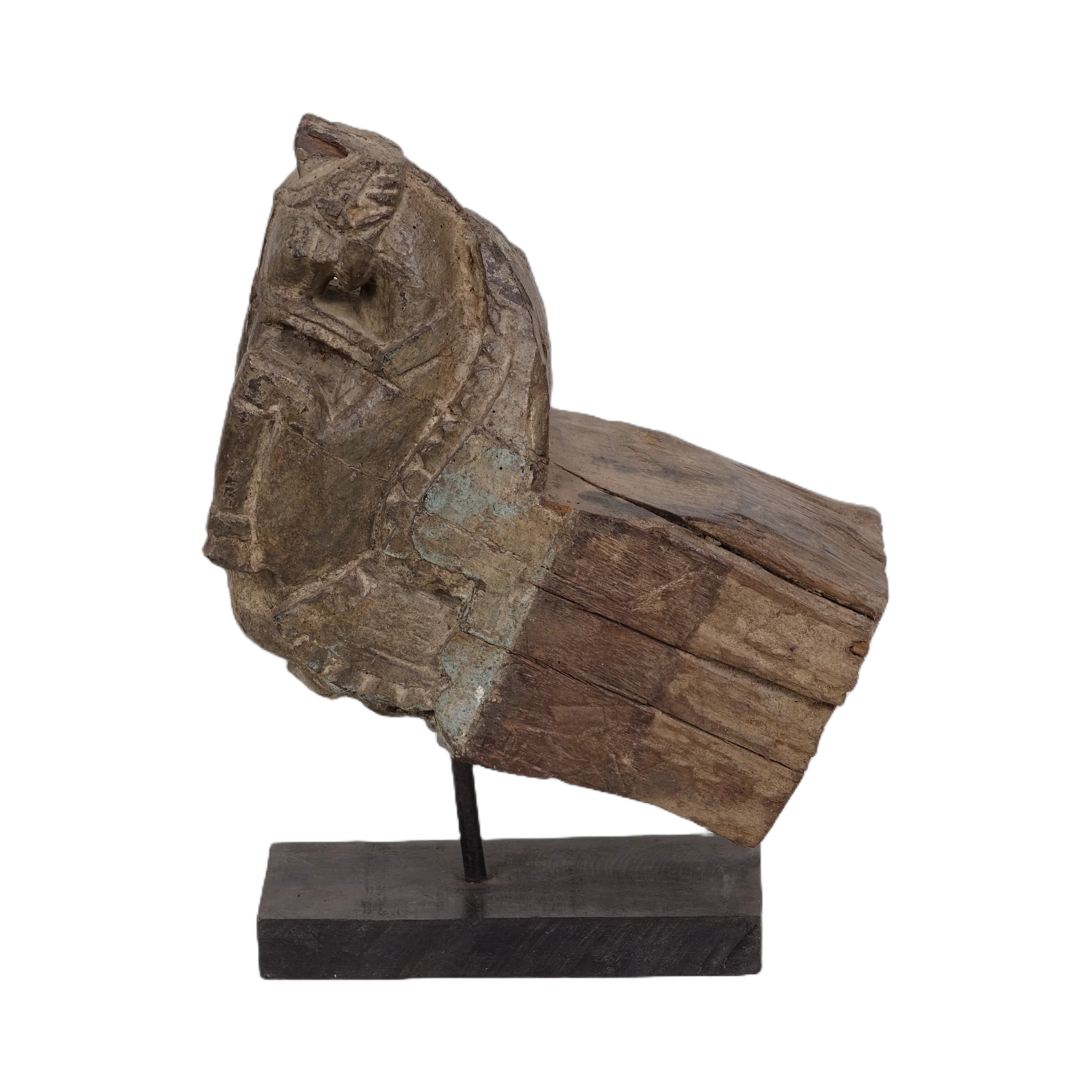 Ashva - Protomé de cheval en bois n°32