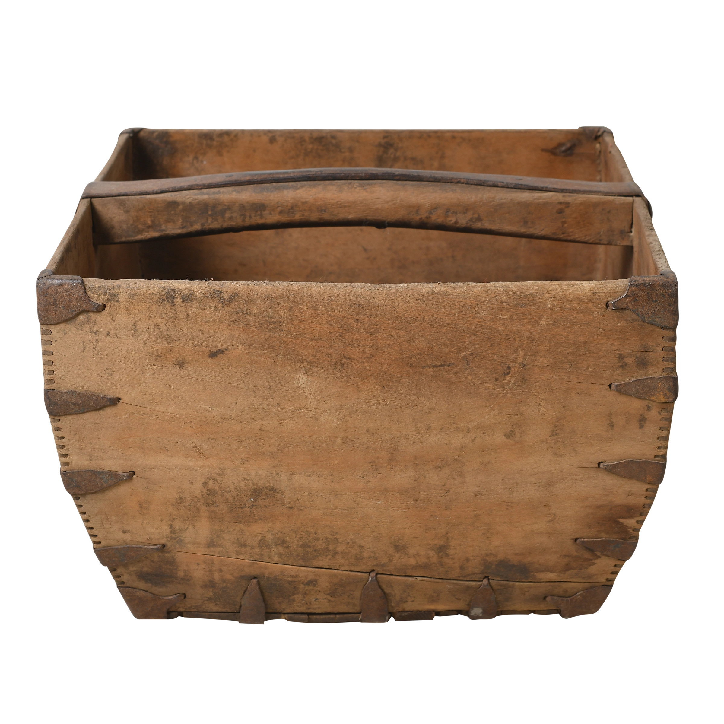 Naguo - Panier utilitaire ancien en pin n°5