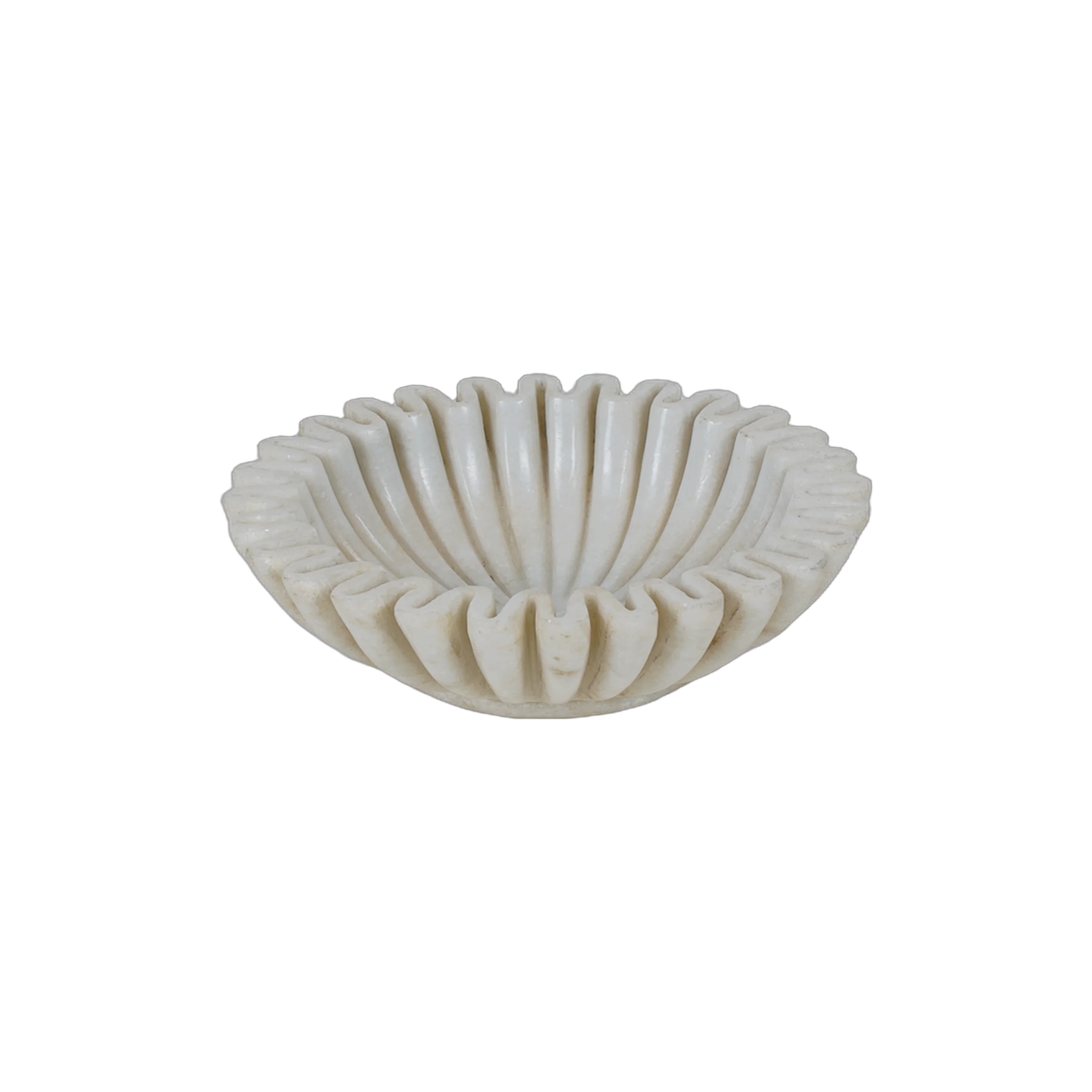 Makrana - Coupe en marbre blanc sculpté n°11 - vue 2