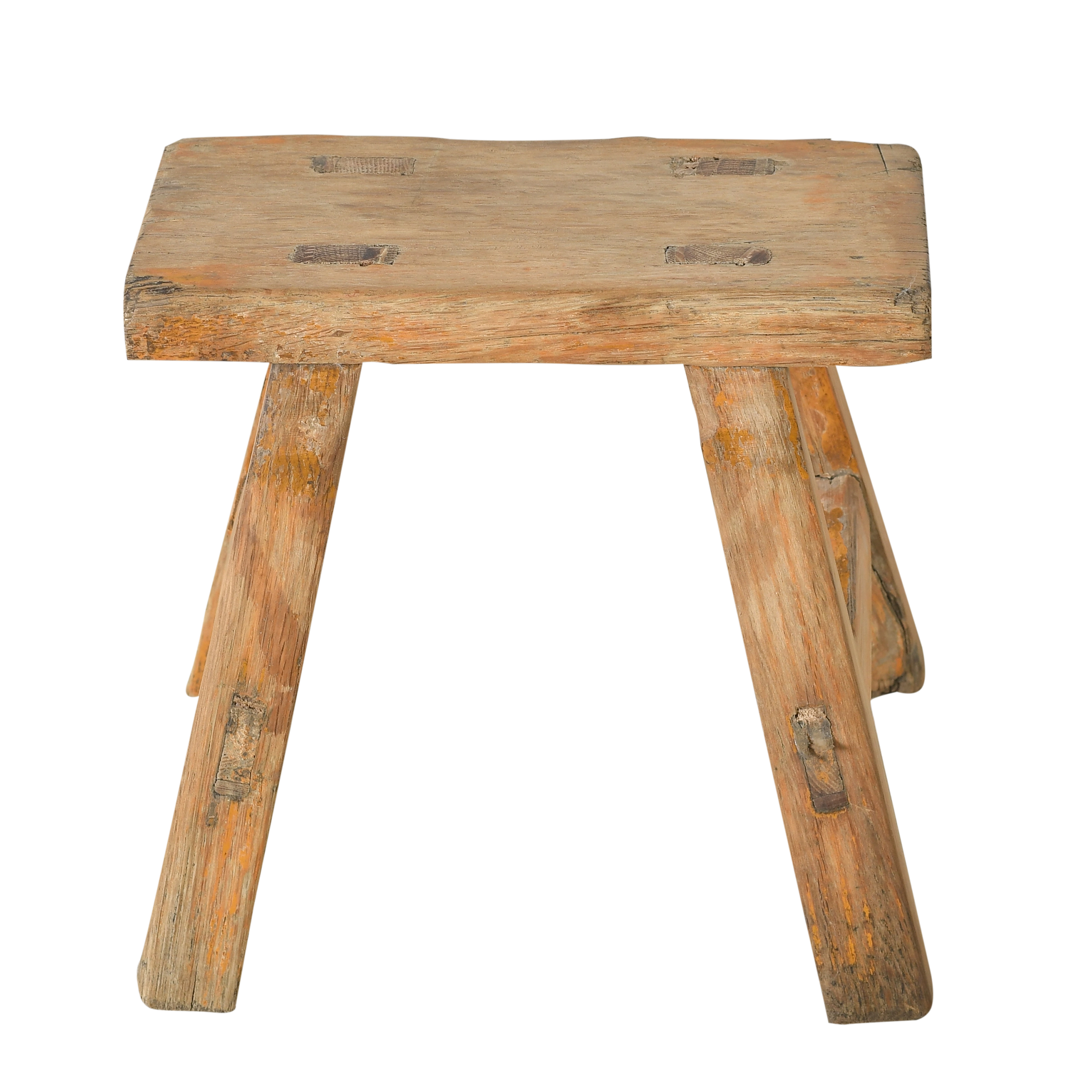 Nuo - Mini tabouret ancien en orme n°61