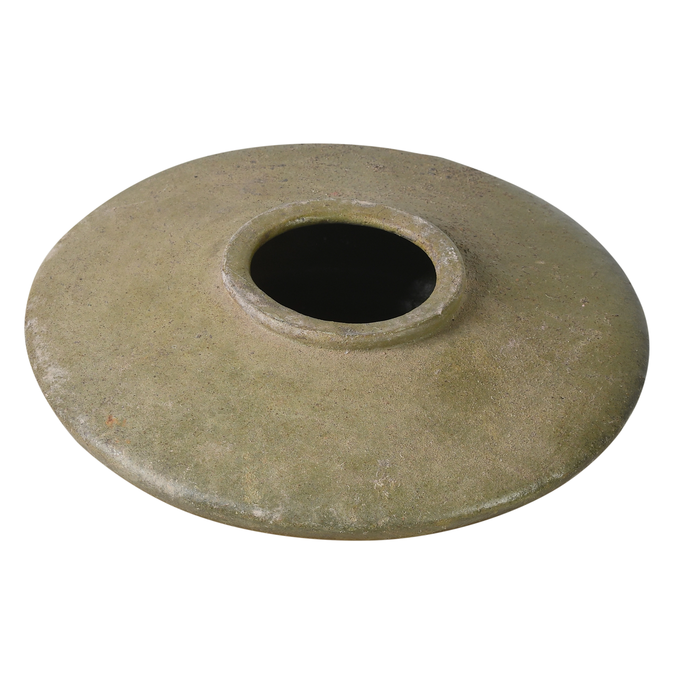 Huai - Jarre plate chinoise en grès n°10 - vue 2