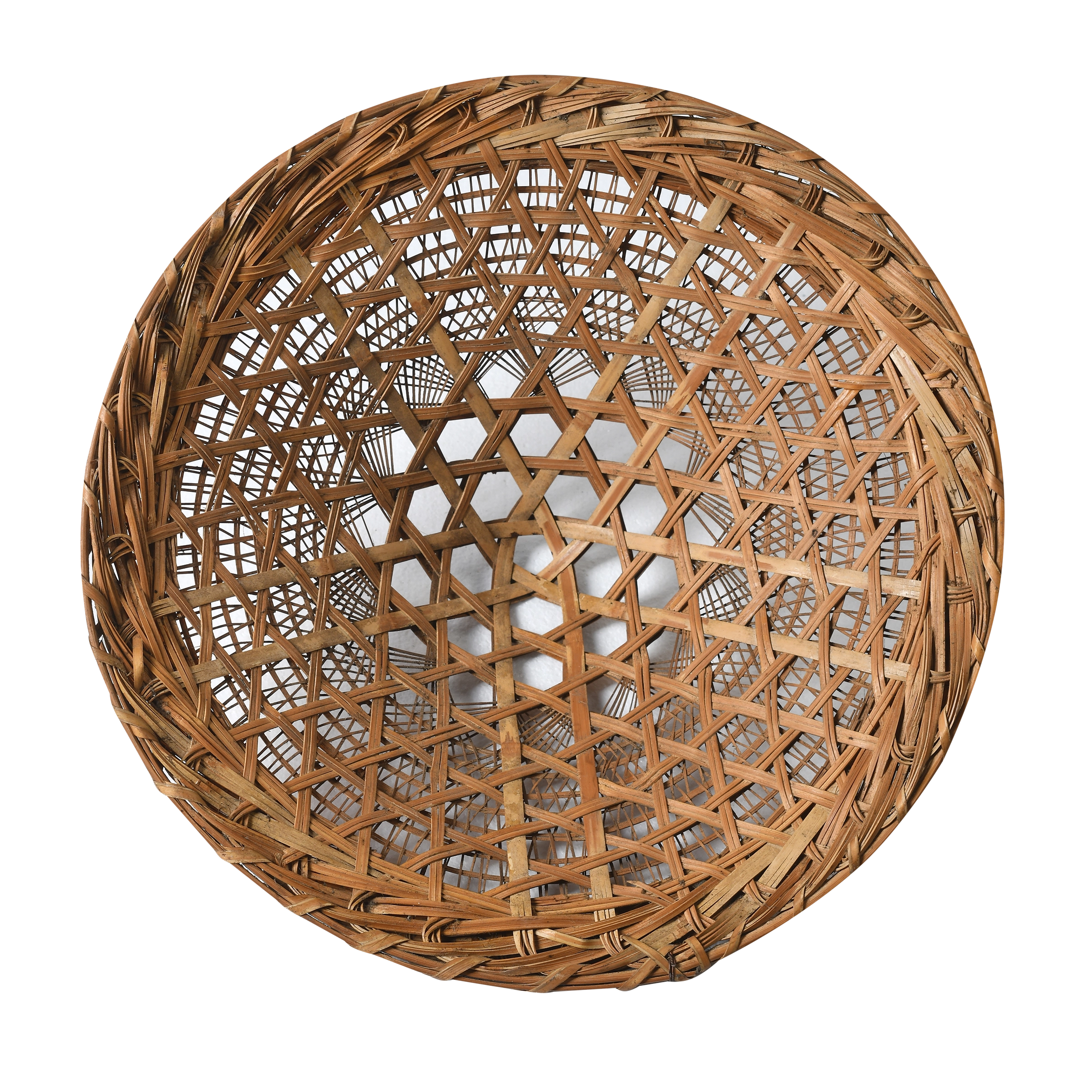 Taizi - Chapeau ancien en bambou tressé n°6 - vue 2