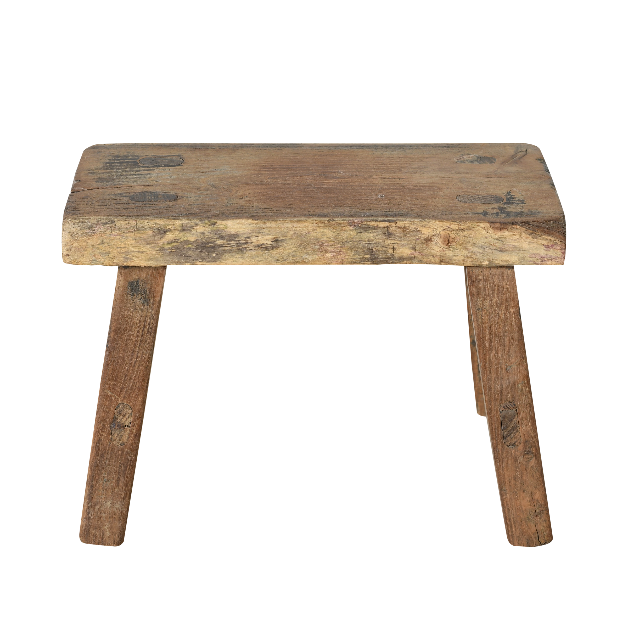 Nuo - Mini tabouret ancien en orme n°2
