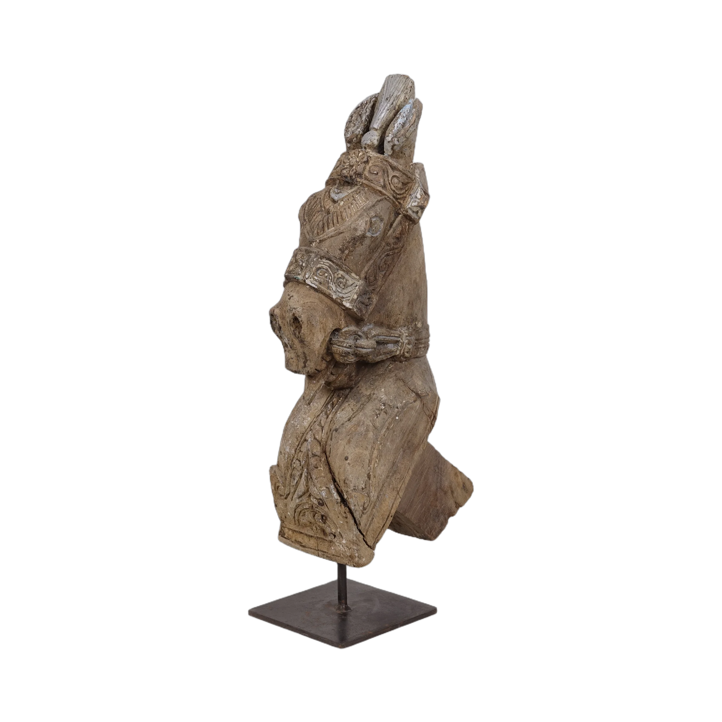 Ashva - Protomé de cheval en bois n°34