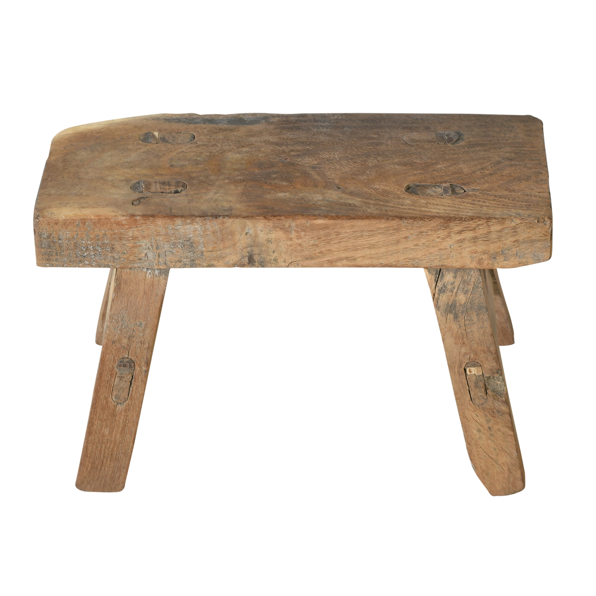Nuo - Mini tabouret ancien en orme n°80