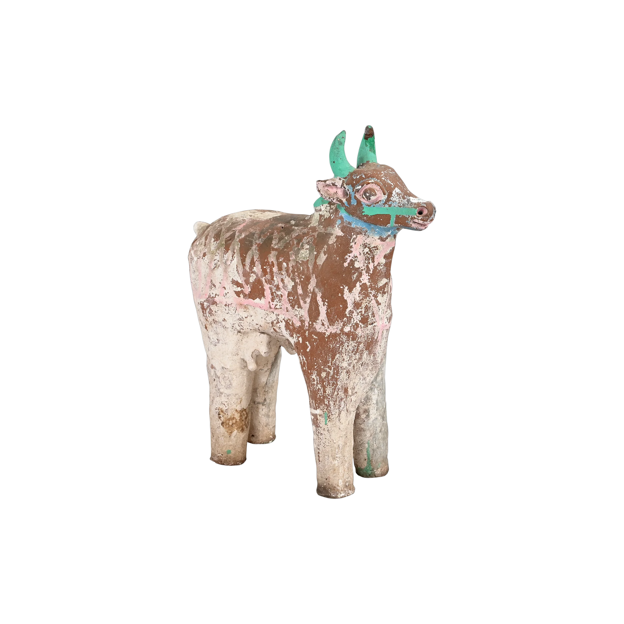 Gauri - Vache votive en terre cuite peinte n°2