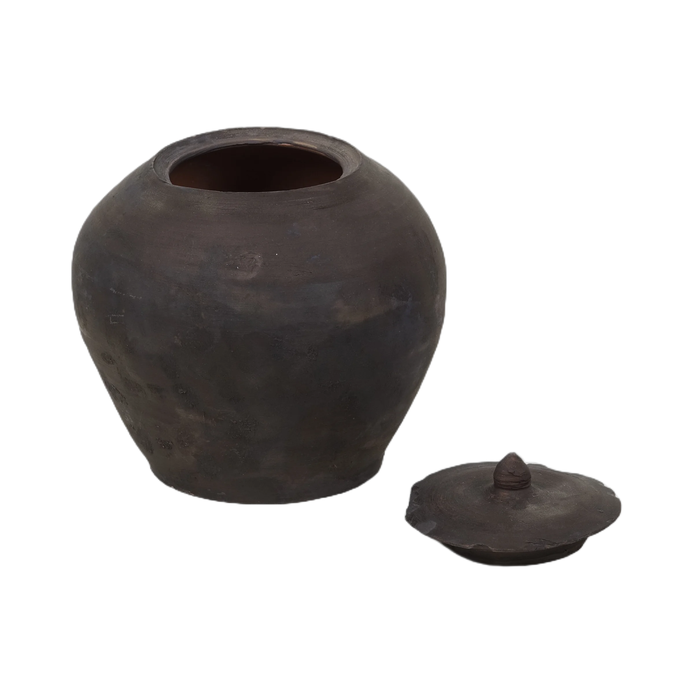 Mian - Pot d'apothicaire en terre cuite à couvercle n°3