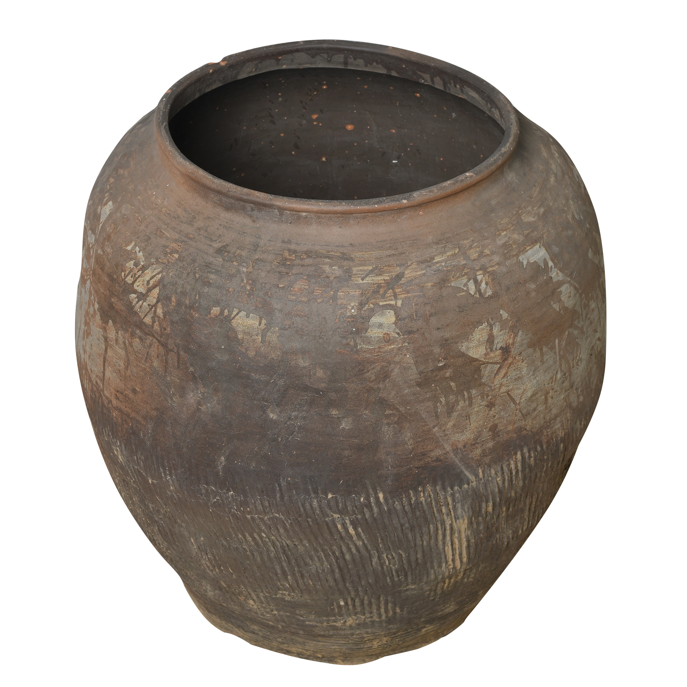 Shantou – Grand pot ancien chinois en terre cuite n°1 - vue 2