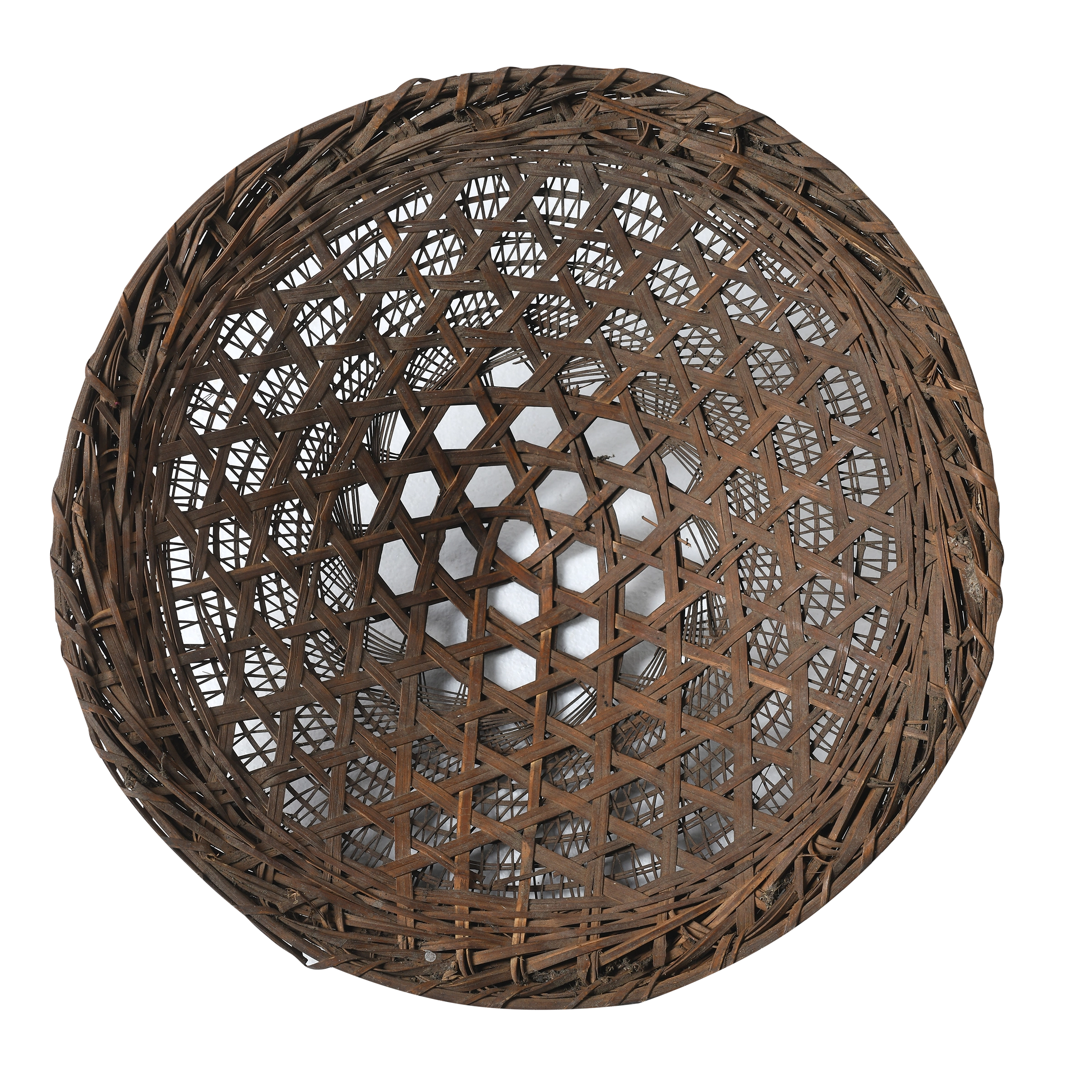 Taizi - Chapeau ancien en bambou tressé n°2 - vue 2