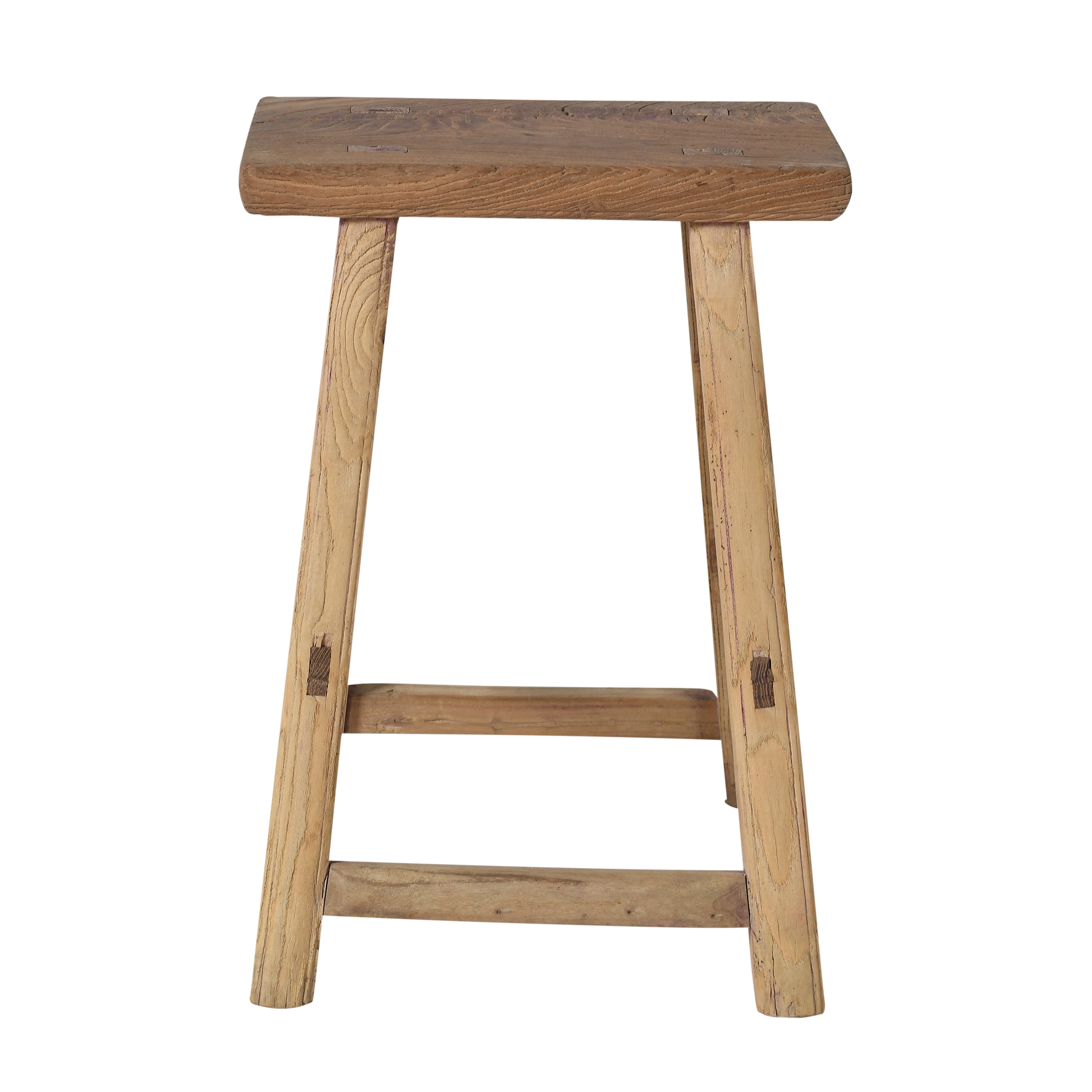Zao - Tabouret chinois ancien en orme n°1