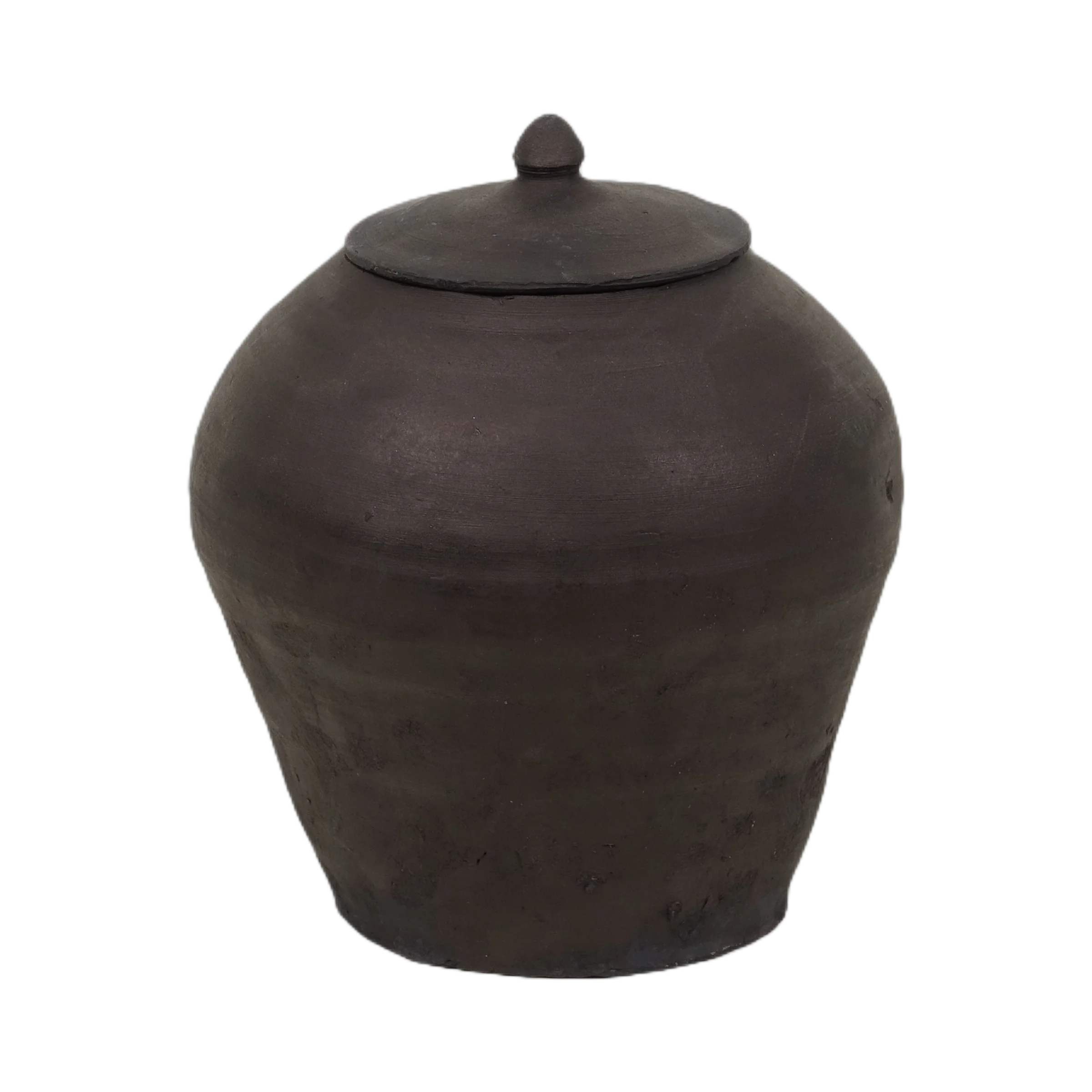 Mian - Pot d'apothicaire en terre cuite à couvercle n°1