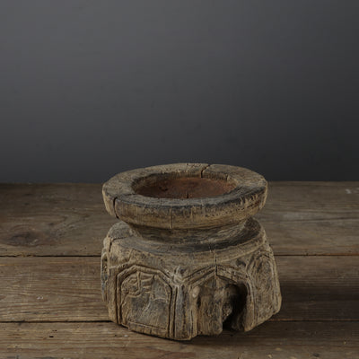 Bijani - Indian wooden candle holder n ° 25