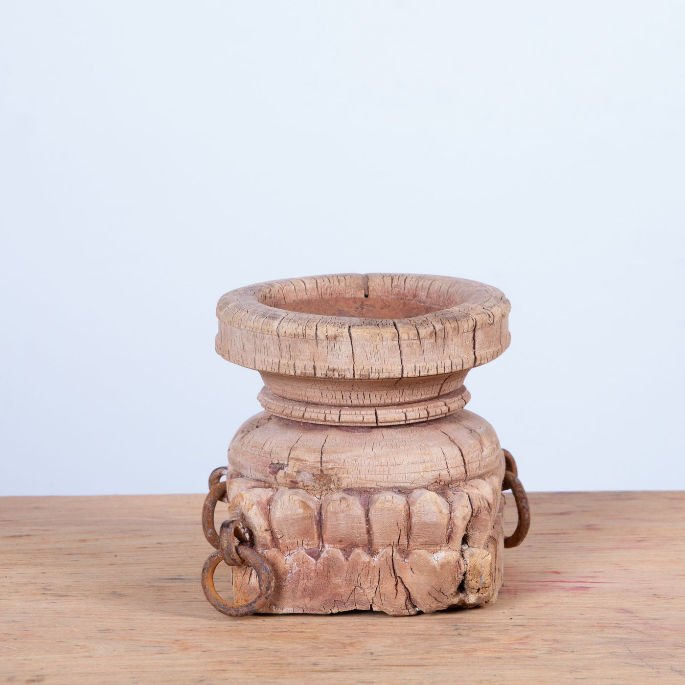 Bijani - Wooden candle holder n ° 18