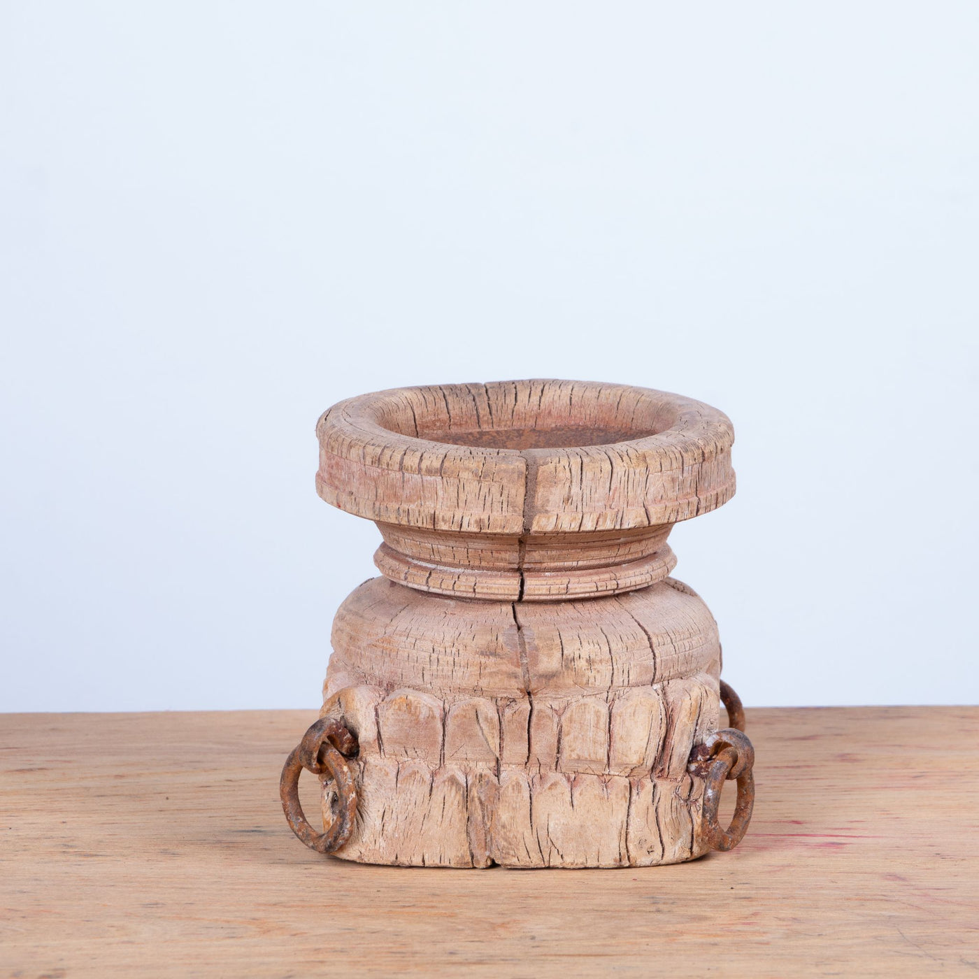 Bijani - Wooden candle holder n ° 18