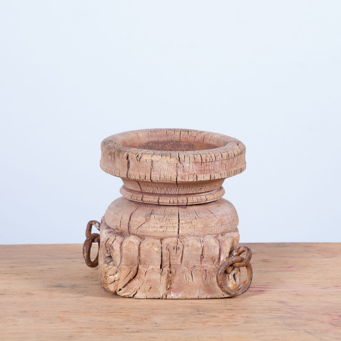 Bijani - Wooden candle holder n ° 18