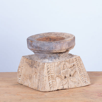 Bijani - Wooden candle holder n ° 21