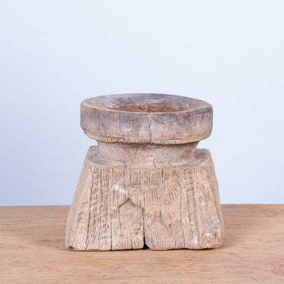 Bijani - Wooden candle holder n ° 21