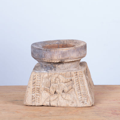 Bijani - Wooden candle holder n ° 21