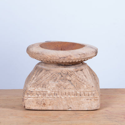 Bijani - Wooden candle holder n ° 22