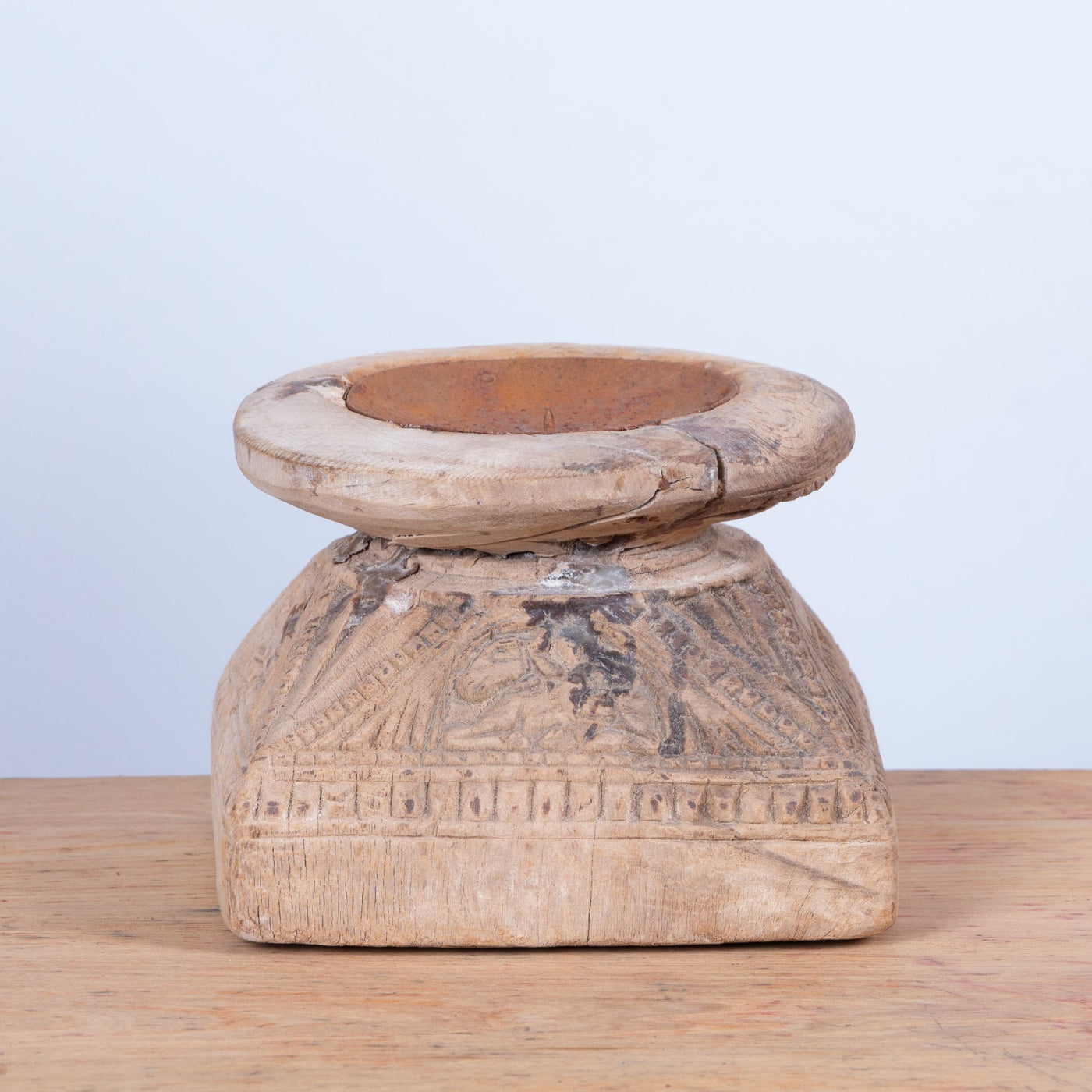 Bijani - Wooden candle holder n ° 22