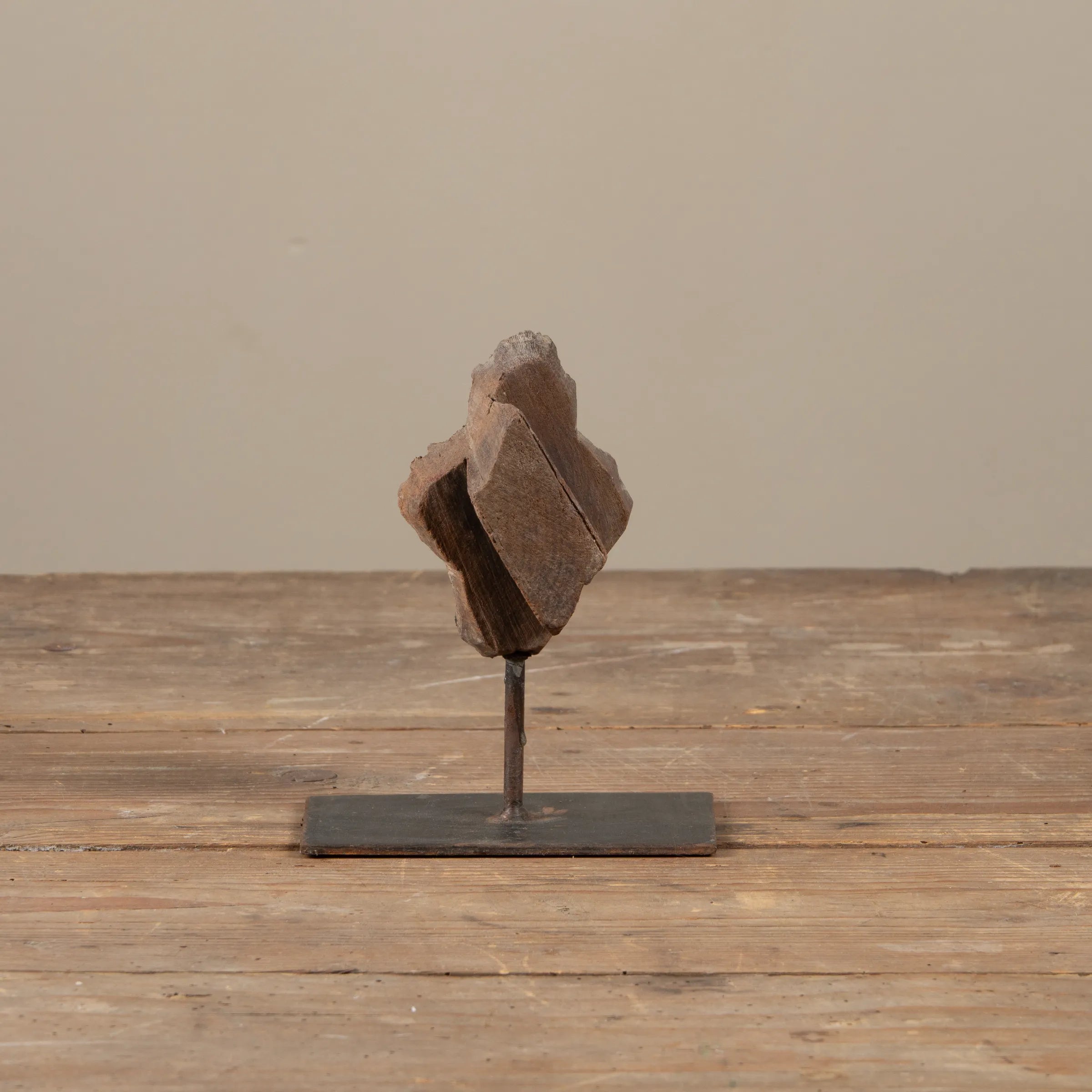 Lakdi - Ancien tampon de blockprint sur pied n°25