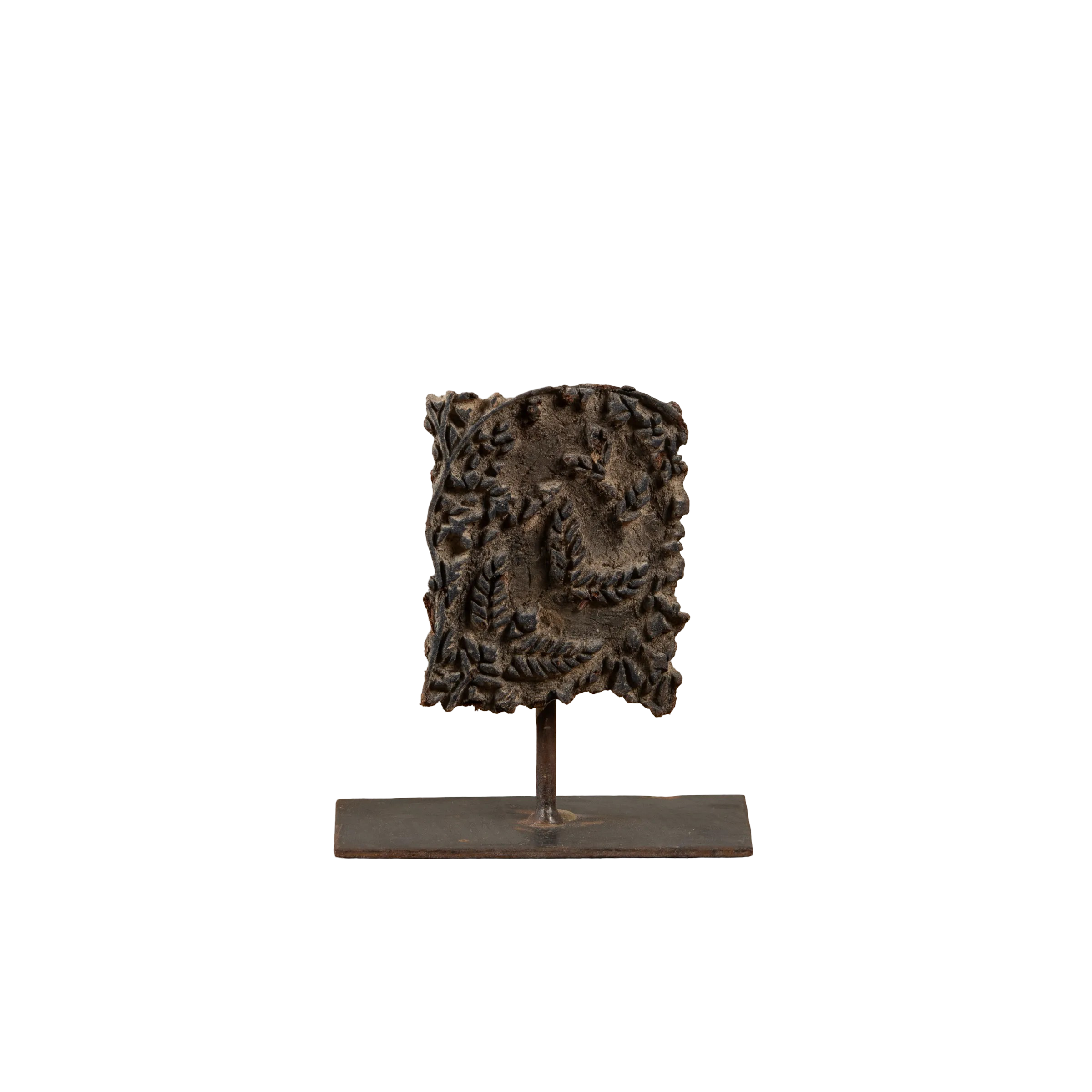 Lakdi - Ancien tampon de blockprint sur pied n°27
