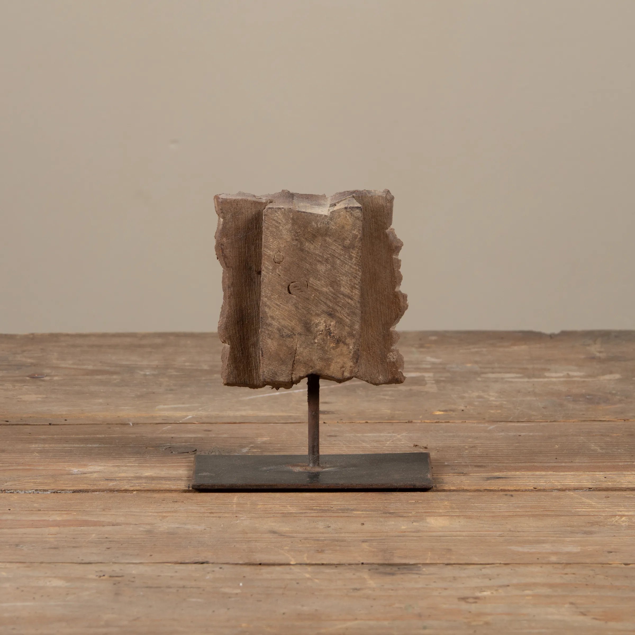 Lakdi - Ancien tampon de blockprint sur pied n°30