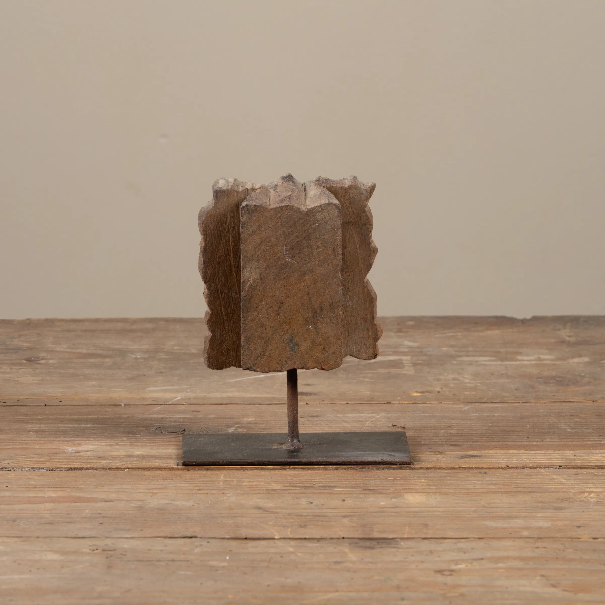 Lakdi - Ancien tampon de blockprint sur pied n°31
