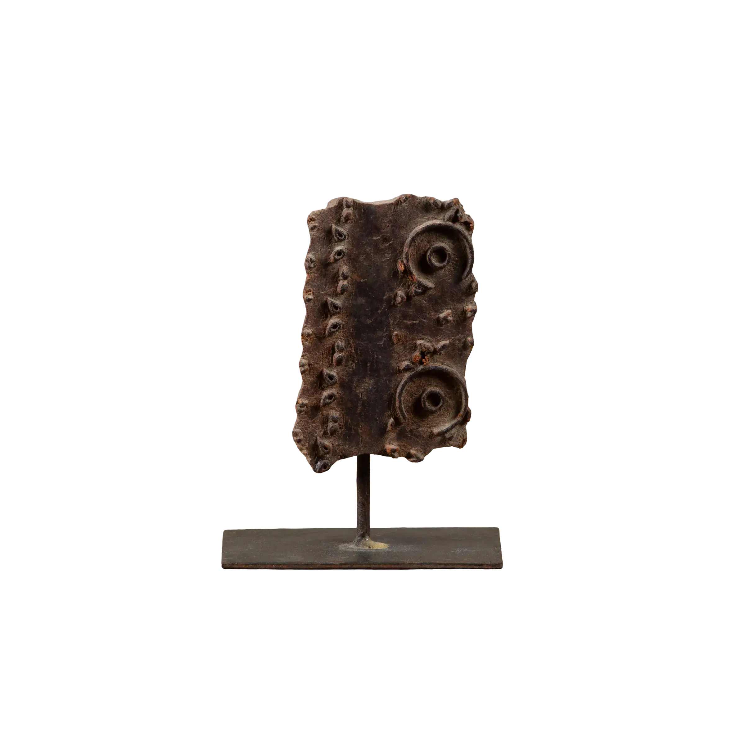 Lakdi - Ancien tampon de blockprint sur pied n°35