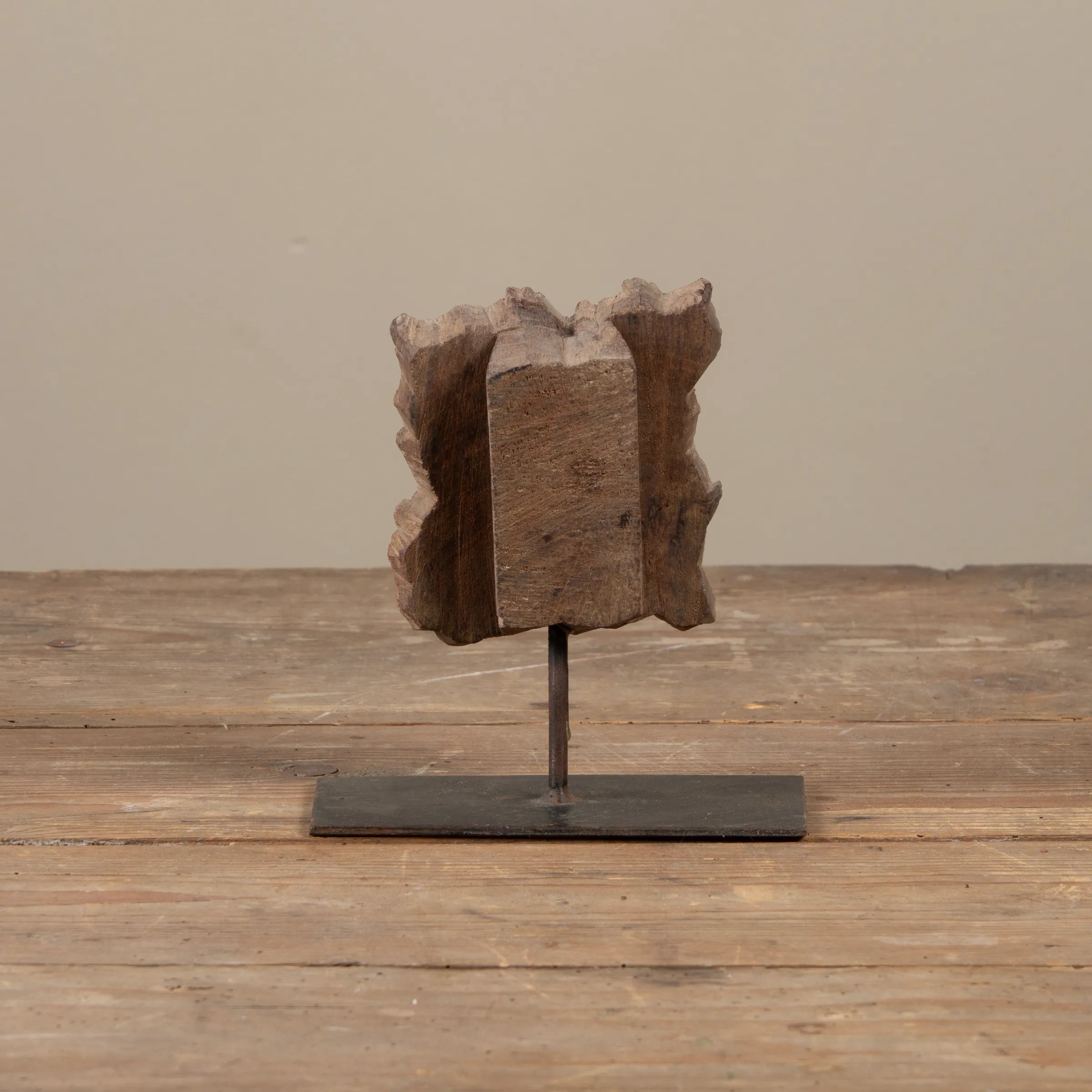 Lakdi - Ancien tampon de blockprint sur pied n°38