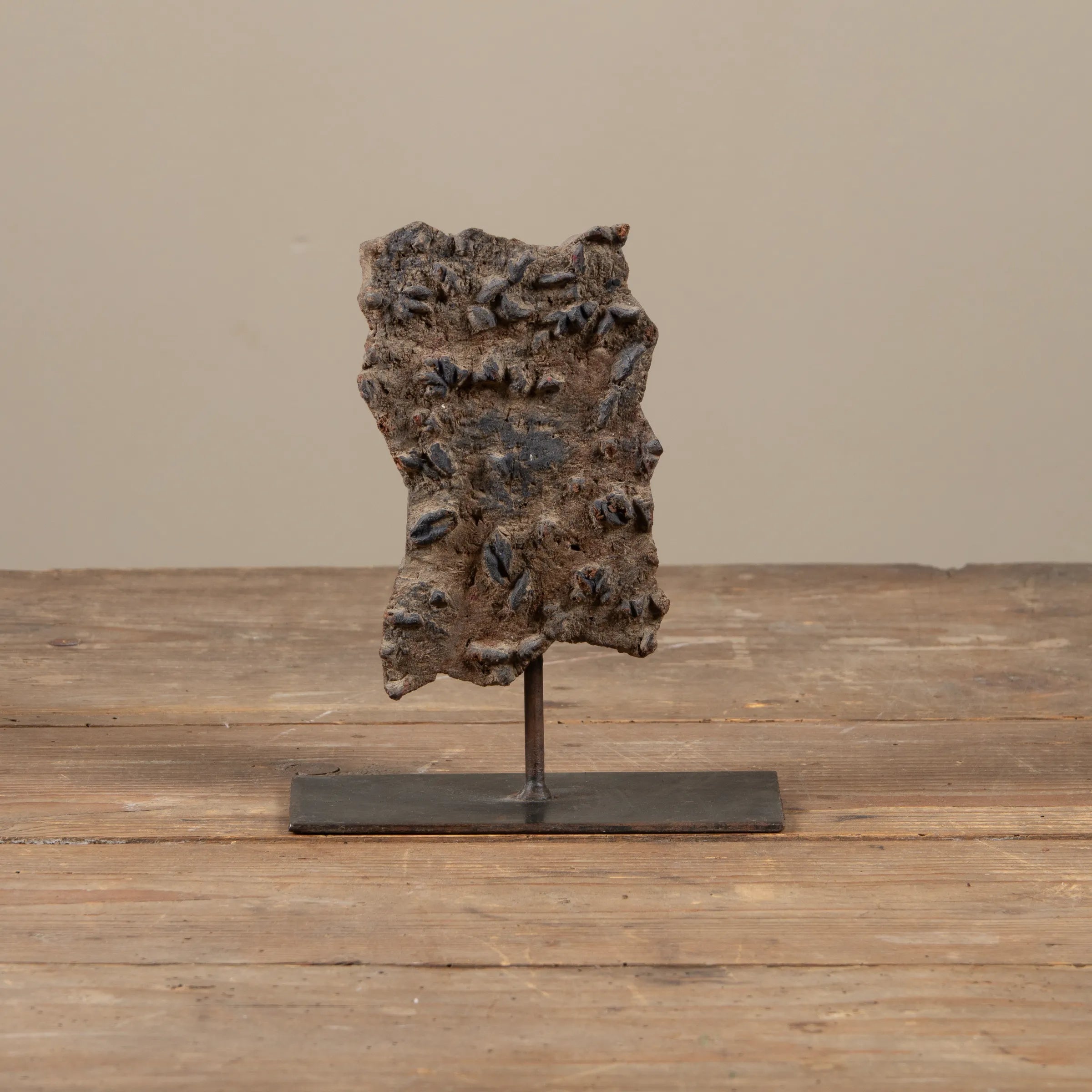 Lakdi - Ancien tampon de blockprint sur pied n°39
