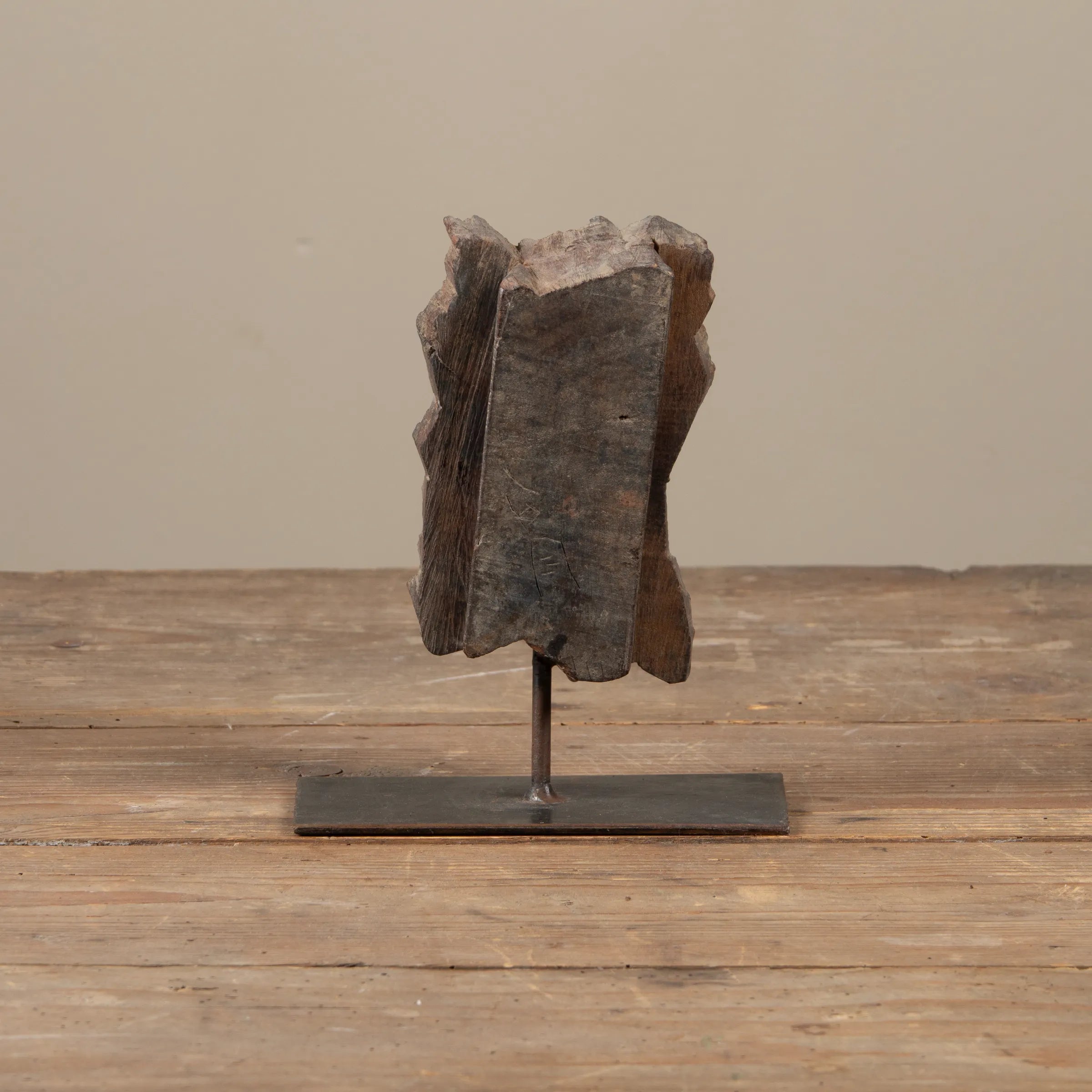 Lakdi - Ancien tampon de blockprint sur pied n°39
