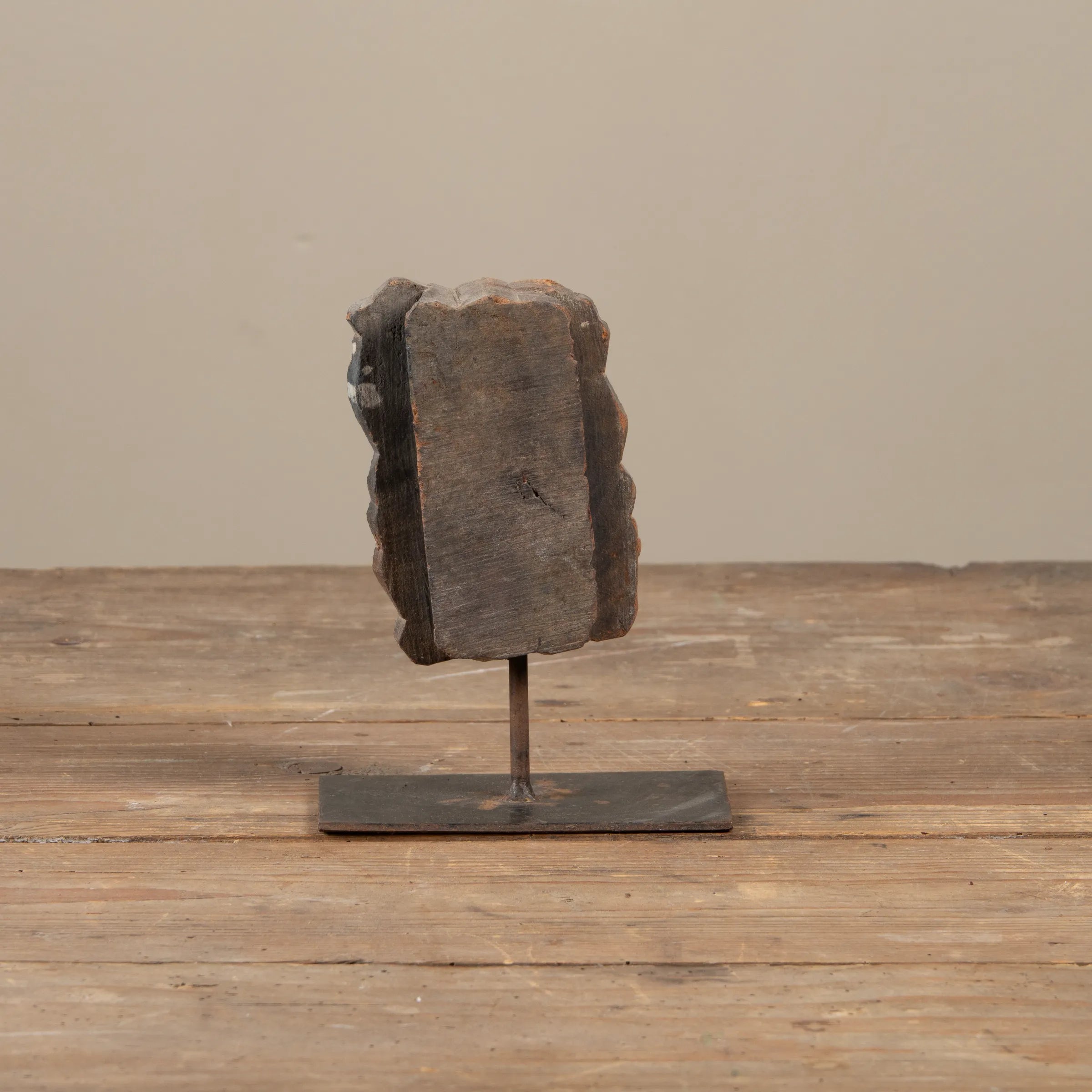 Lakdi - Ancien tampon de blockprint sur pied n°43