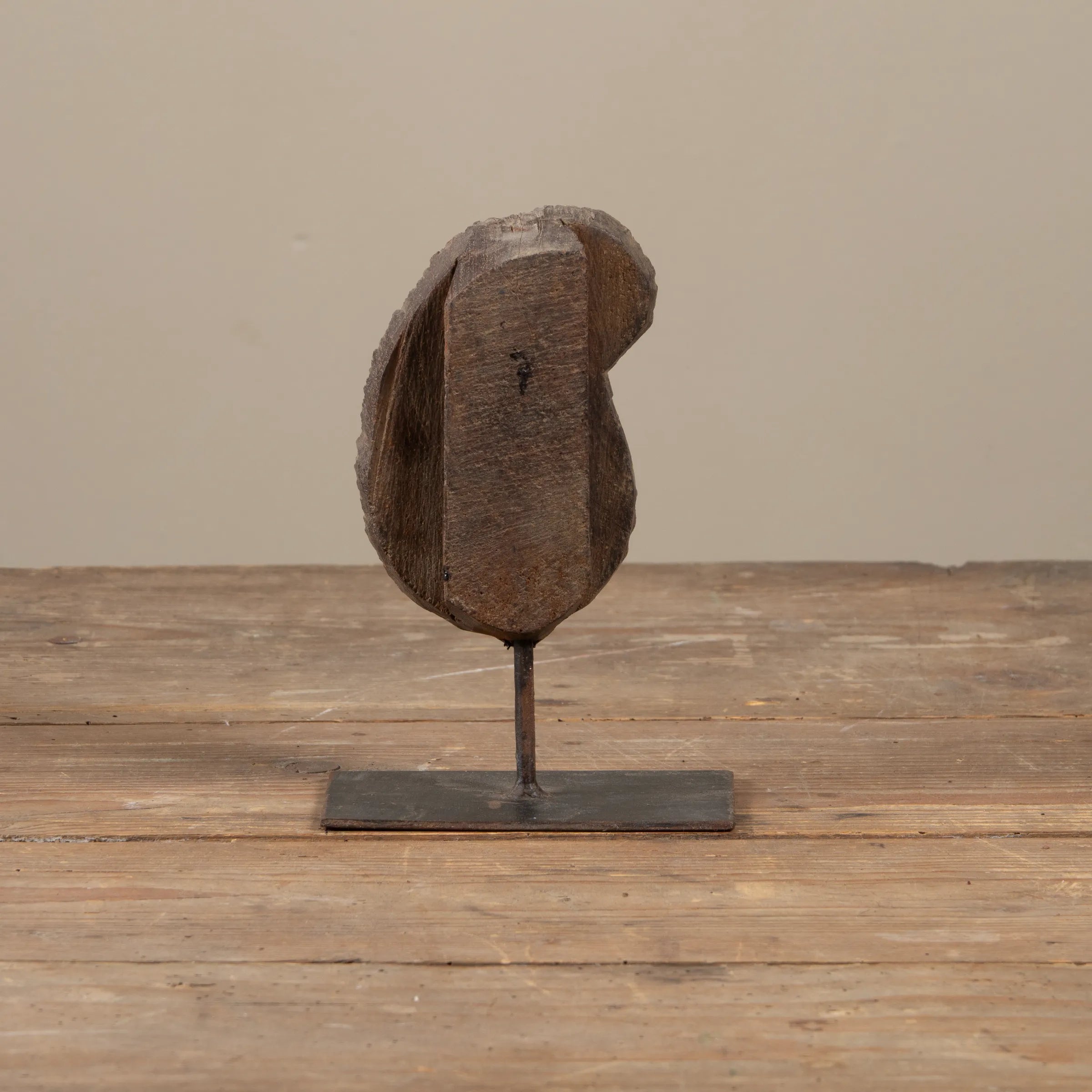 Lakdi - Ancien tampon de blockprint sur pied n°44