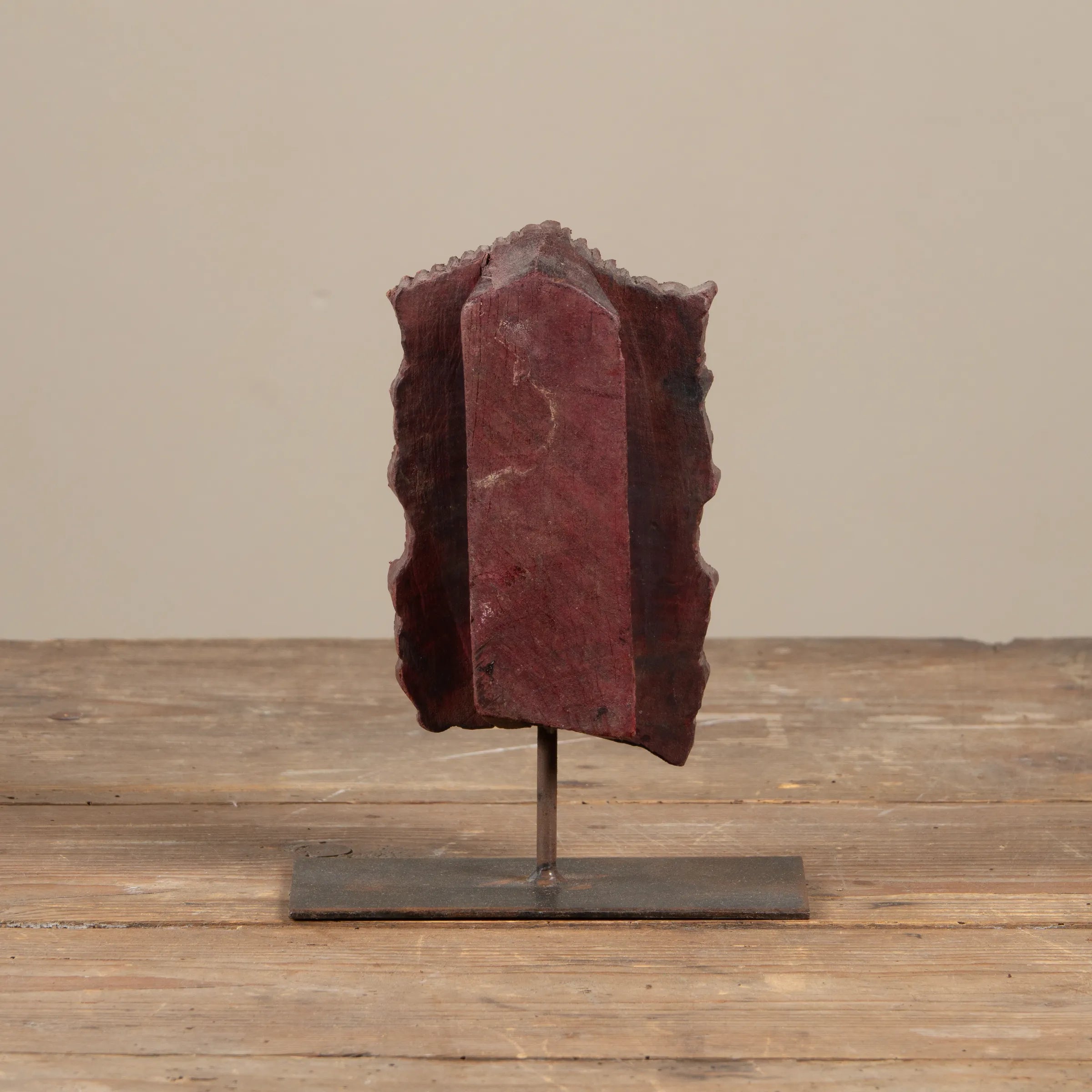 Lakdi - Ancien tampon de blockprint sur pied n°53