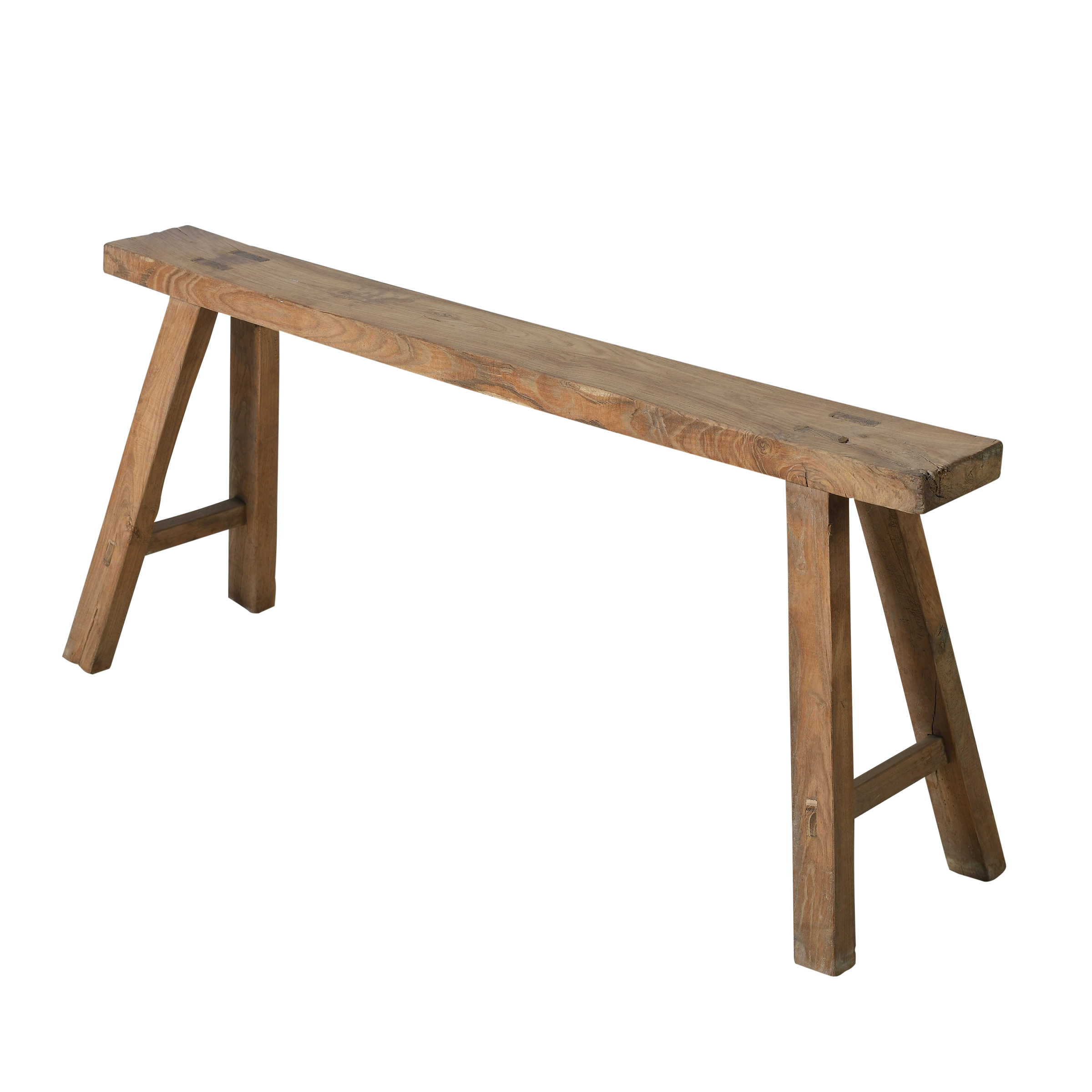 Yun - Ancien banc fin chinois en orme n°19 - vue 2