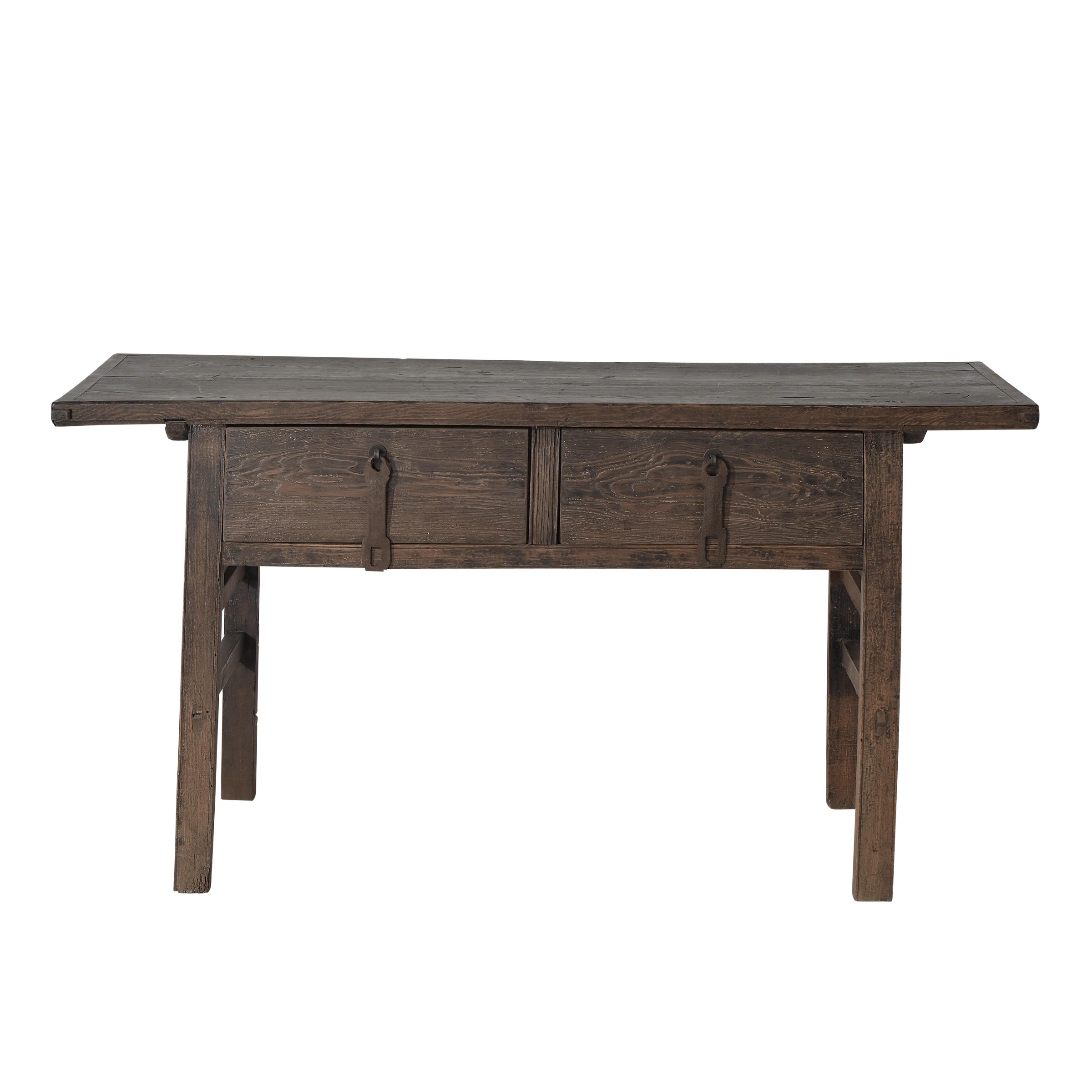 Taian - Console chinoise en orme à tiroirs n°1