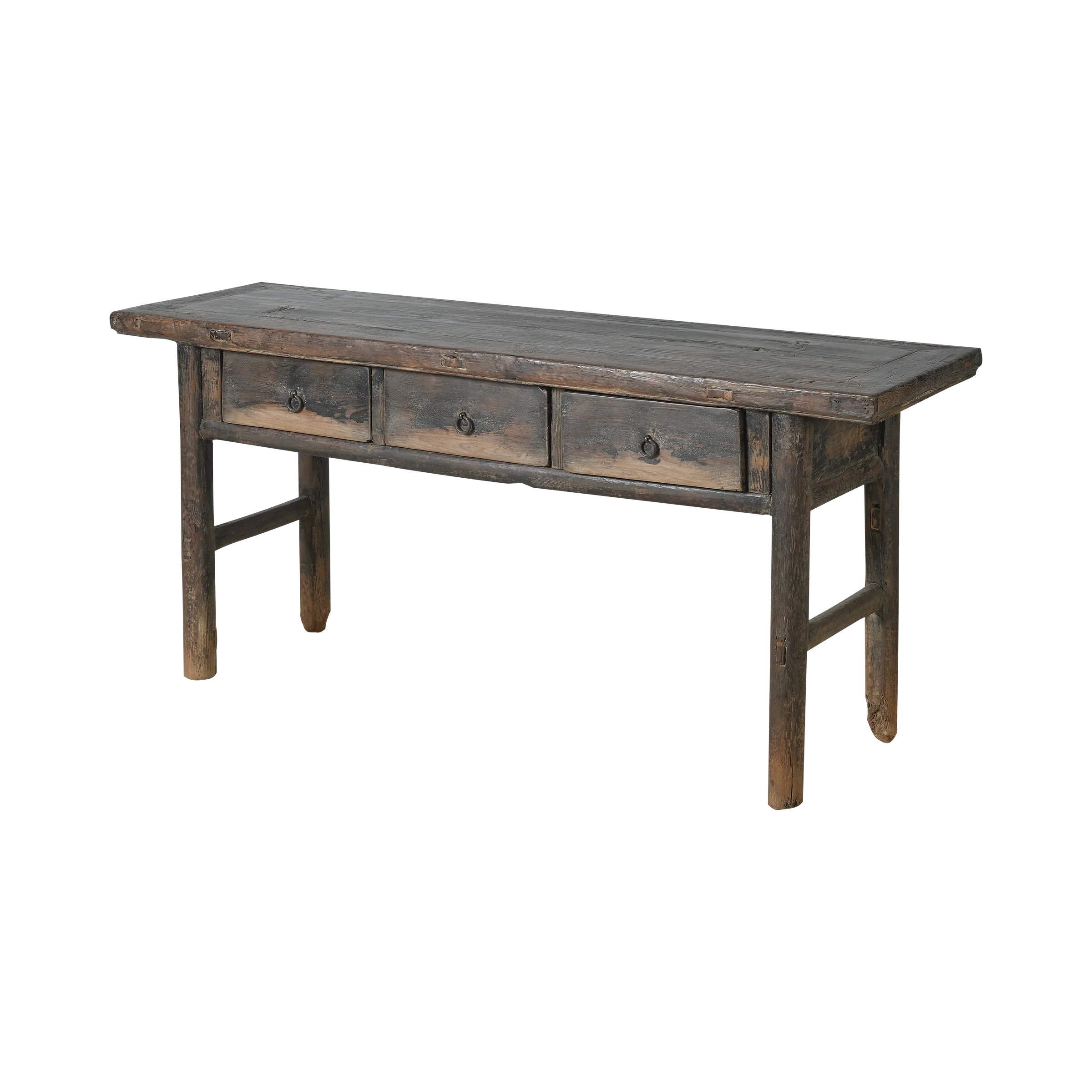 Taian - Ancienne console chinoise en orme à tiroirs n°1