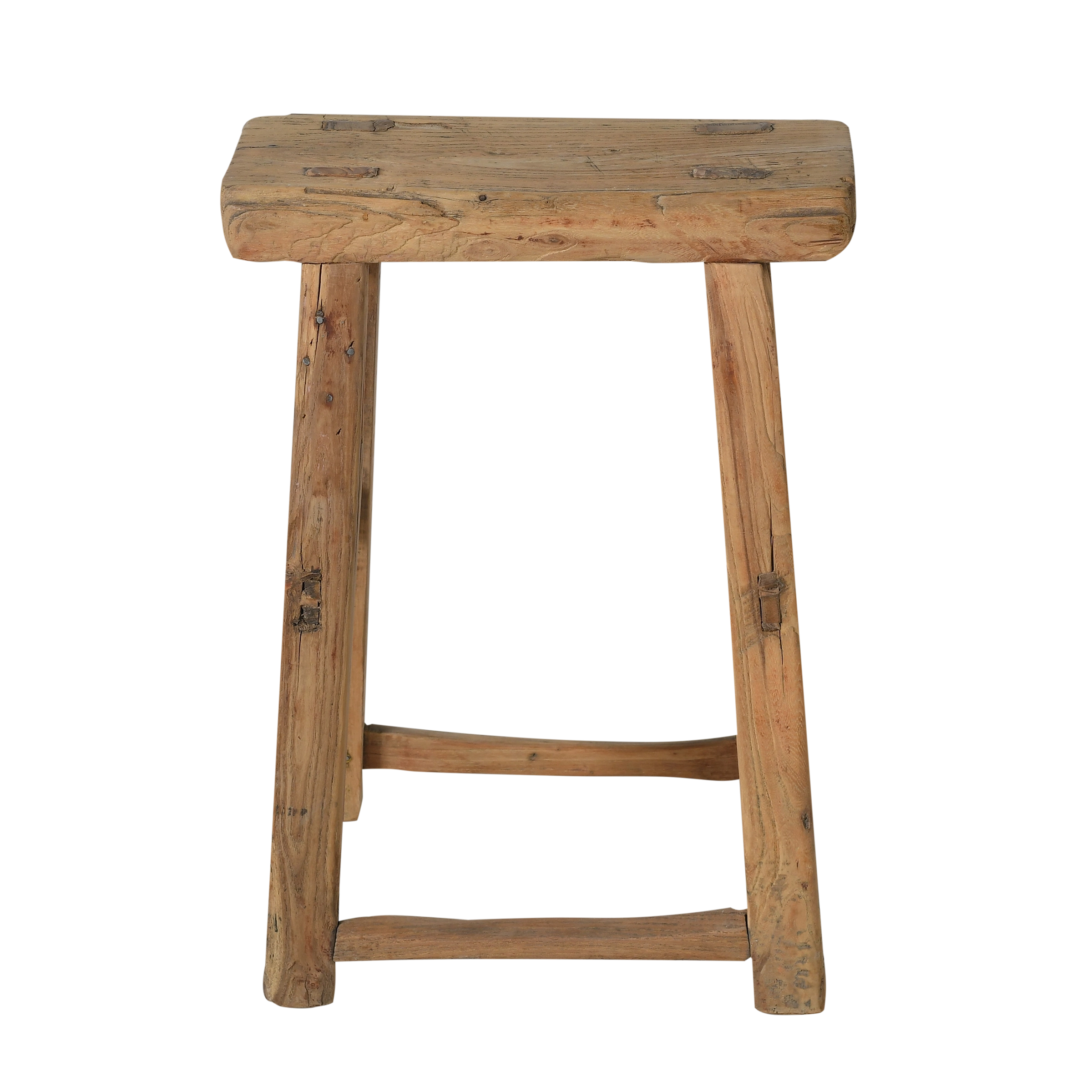 Zao - Tabouret chinois ancien en orme n°5