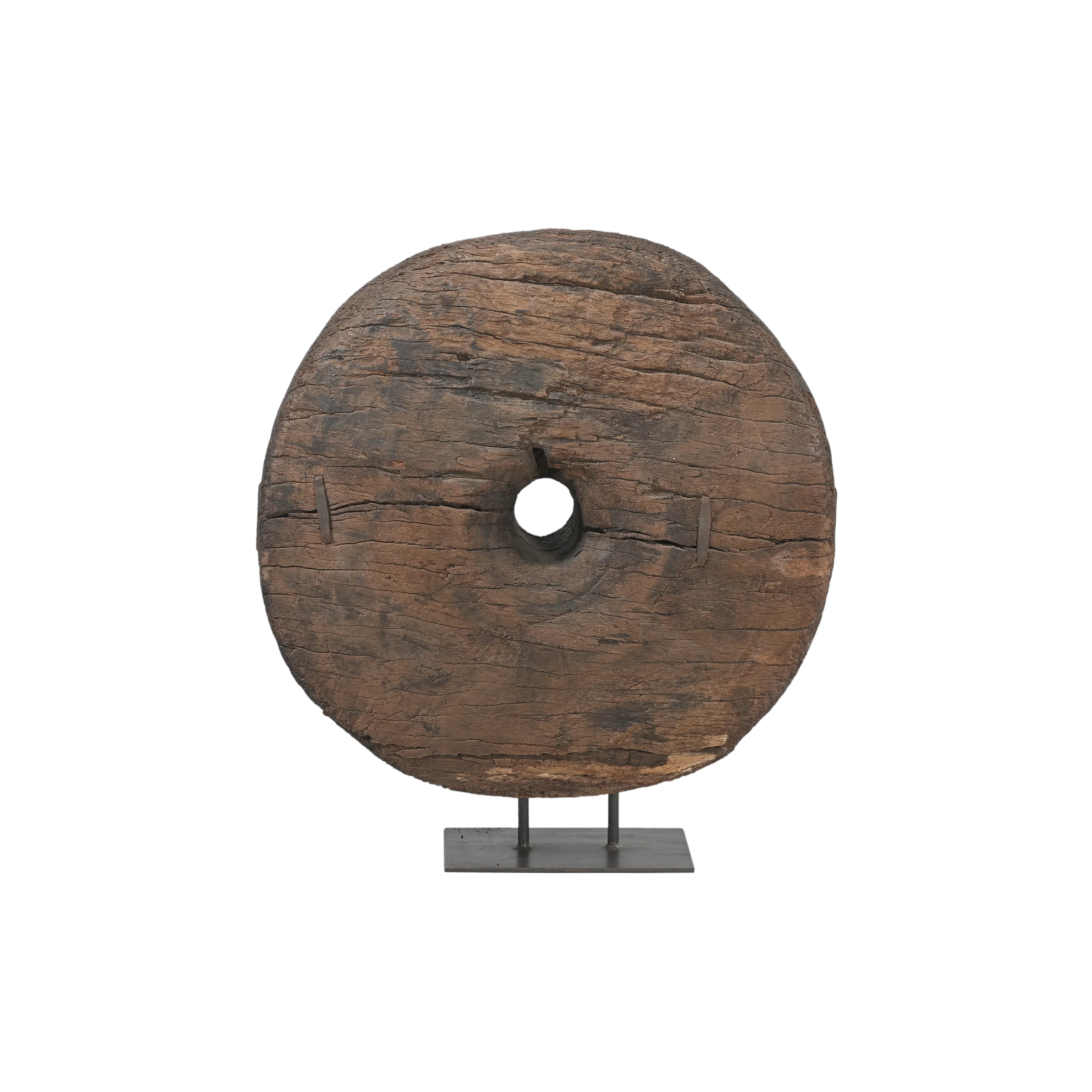 Pahiya - Ancienne roue décorative en bois n°22 - vue 2
